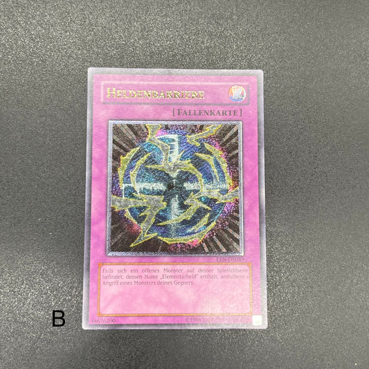 遊戯王　ヒーロー・バリア/レリーフ/ドイツ語/EU版