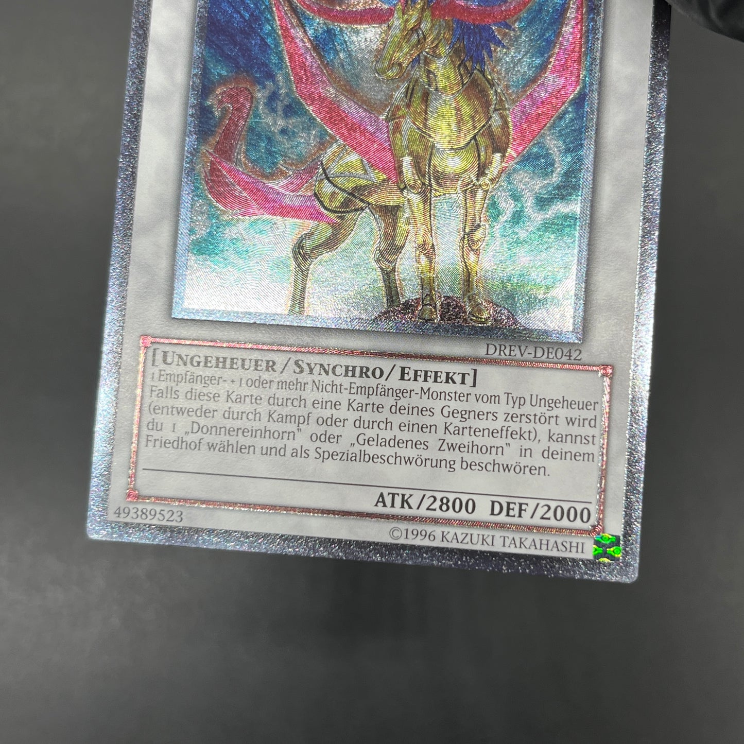 遊戯王　ライトニング・トライコーン/レリーフ/ドイツ/EU版