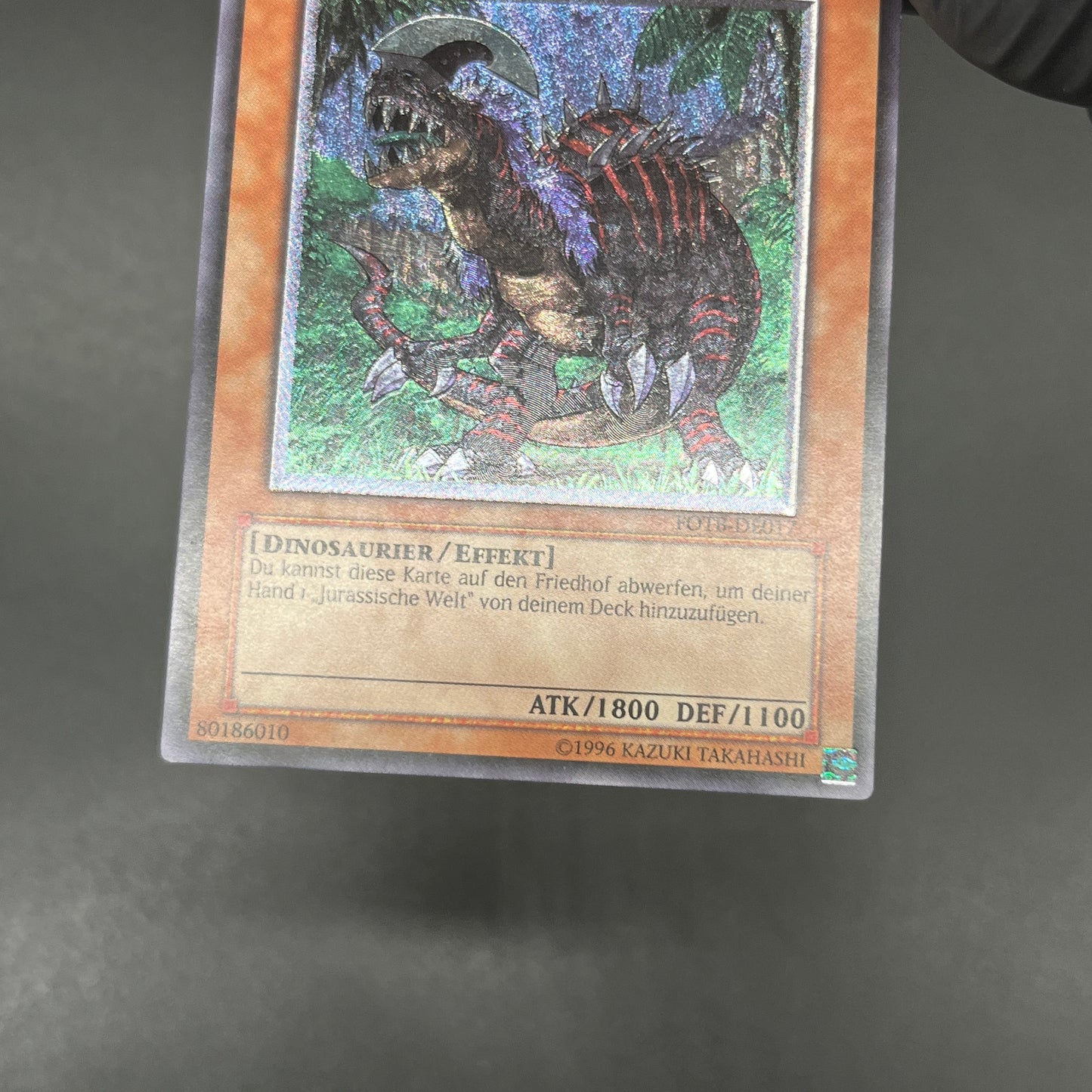 遊戯王　キラーザウルス/レリーフ/ドイツ語/EU版