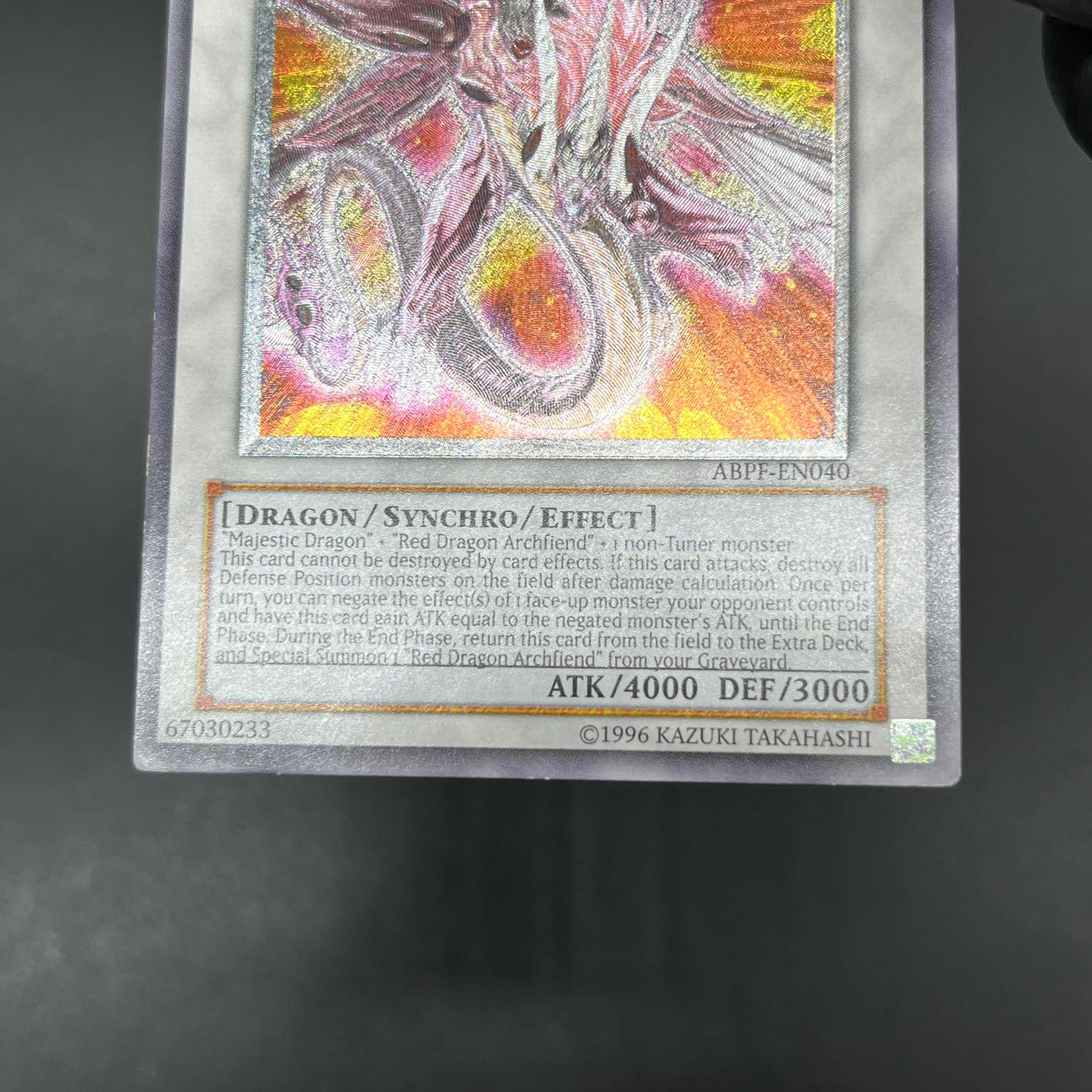 遊戯王　セイヴァー・デモン・ドラゴン/レリーフ/英語/北米版