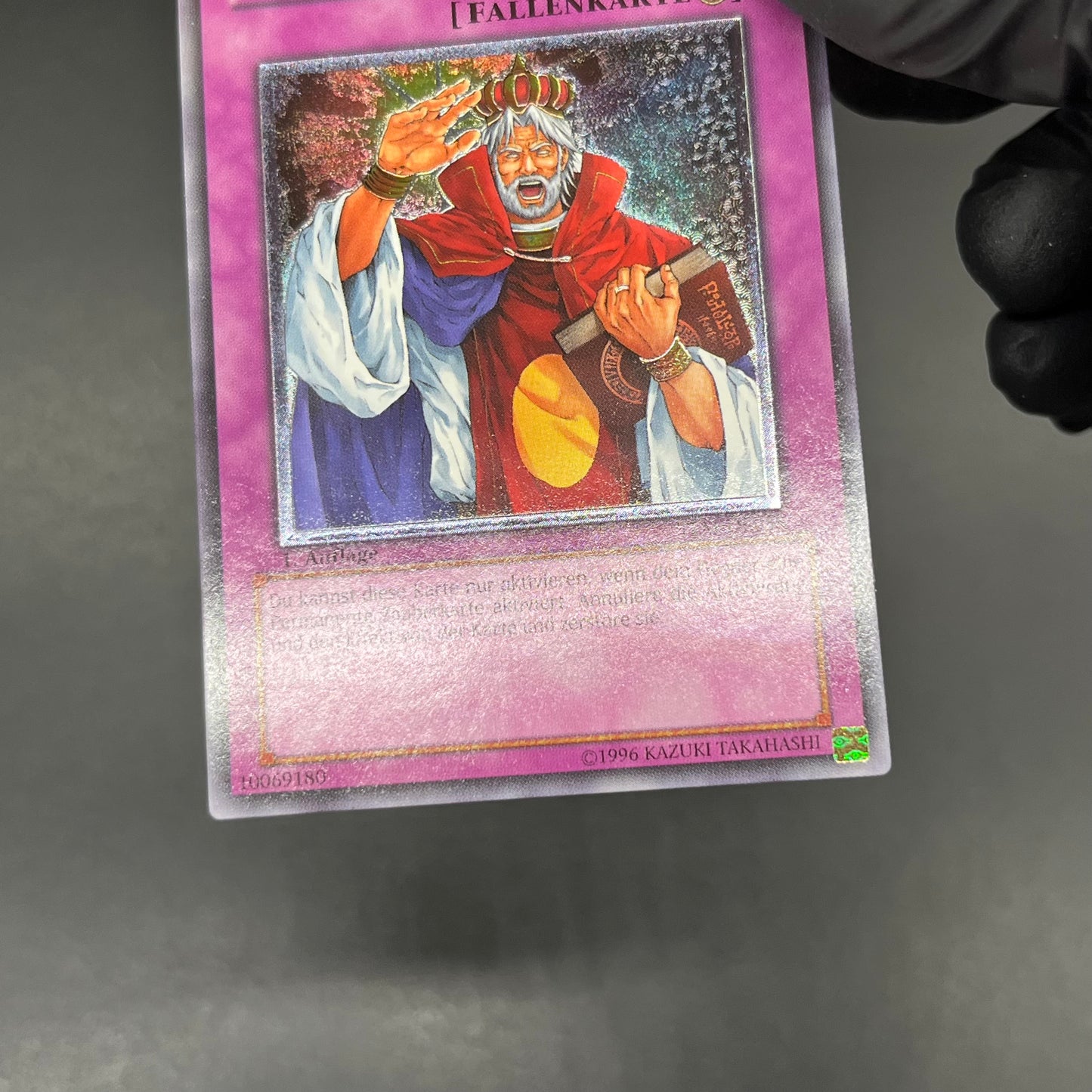 遊戯王　魔力終了宣告/レリーフ/ドイツ語/1st/EU版