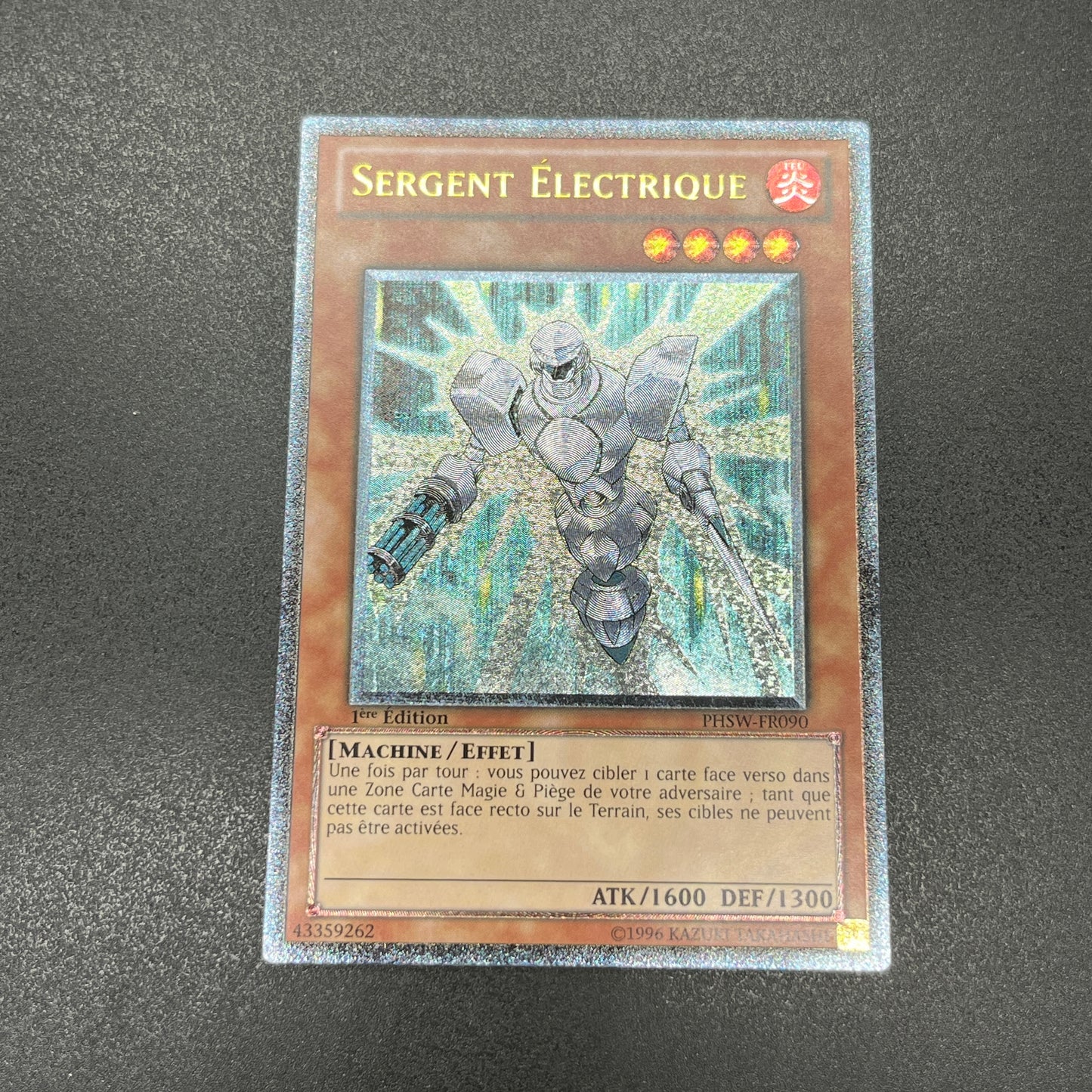 遊戯王　エレクトロ軍曹/レリーフ/フランス/1st/EU版