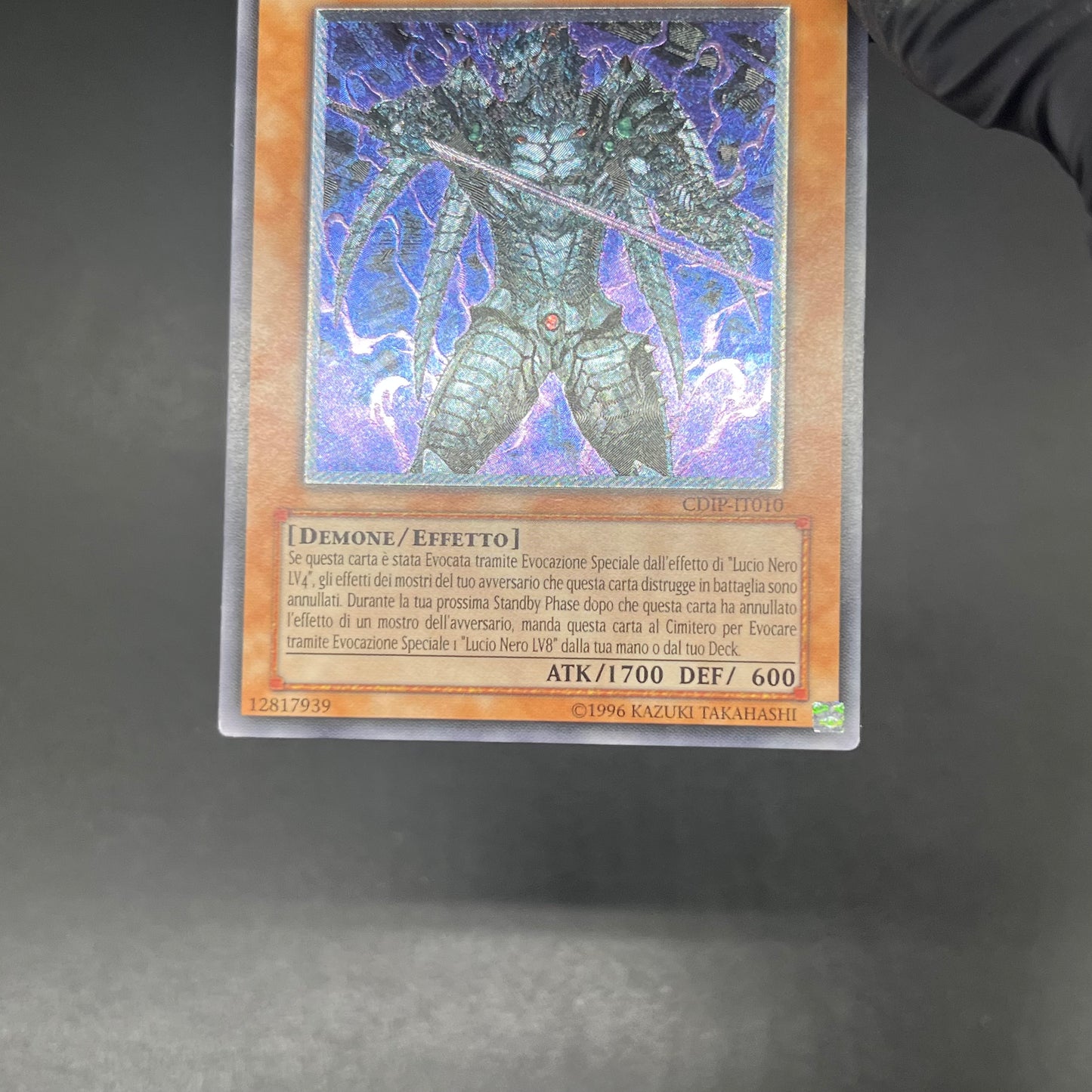 遊戯王　漆黒の魔王 ＬＶ６/レリーフ/イタリア/EU