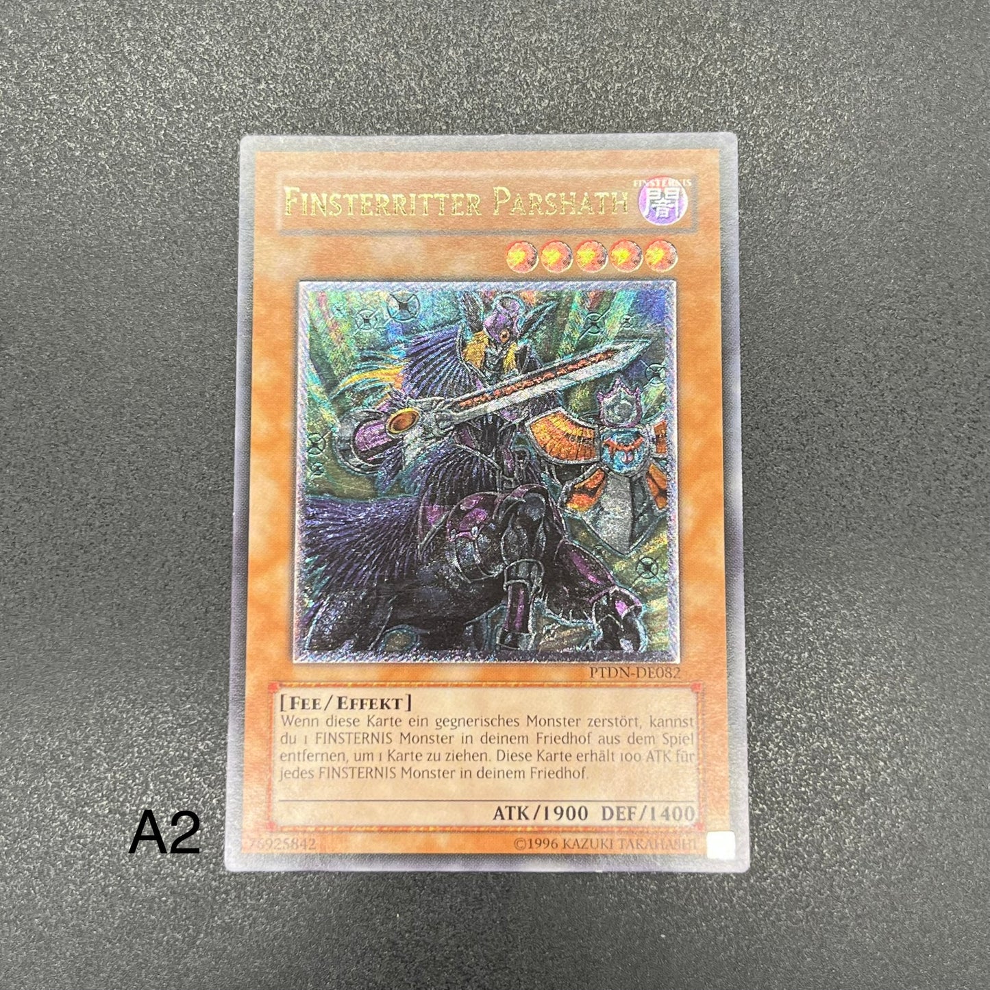 遊戯王　ダーク・パーシアス/レリーフ/ドイツ/EU版