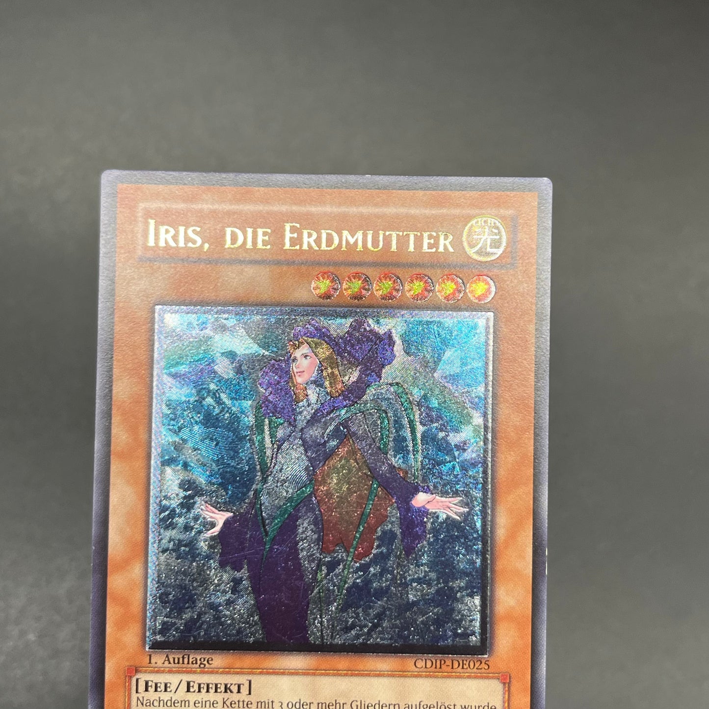 遊戯王　地母神アイリス/レリーフ/ドイツ語/1st/EU版