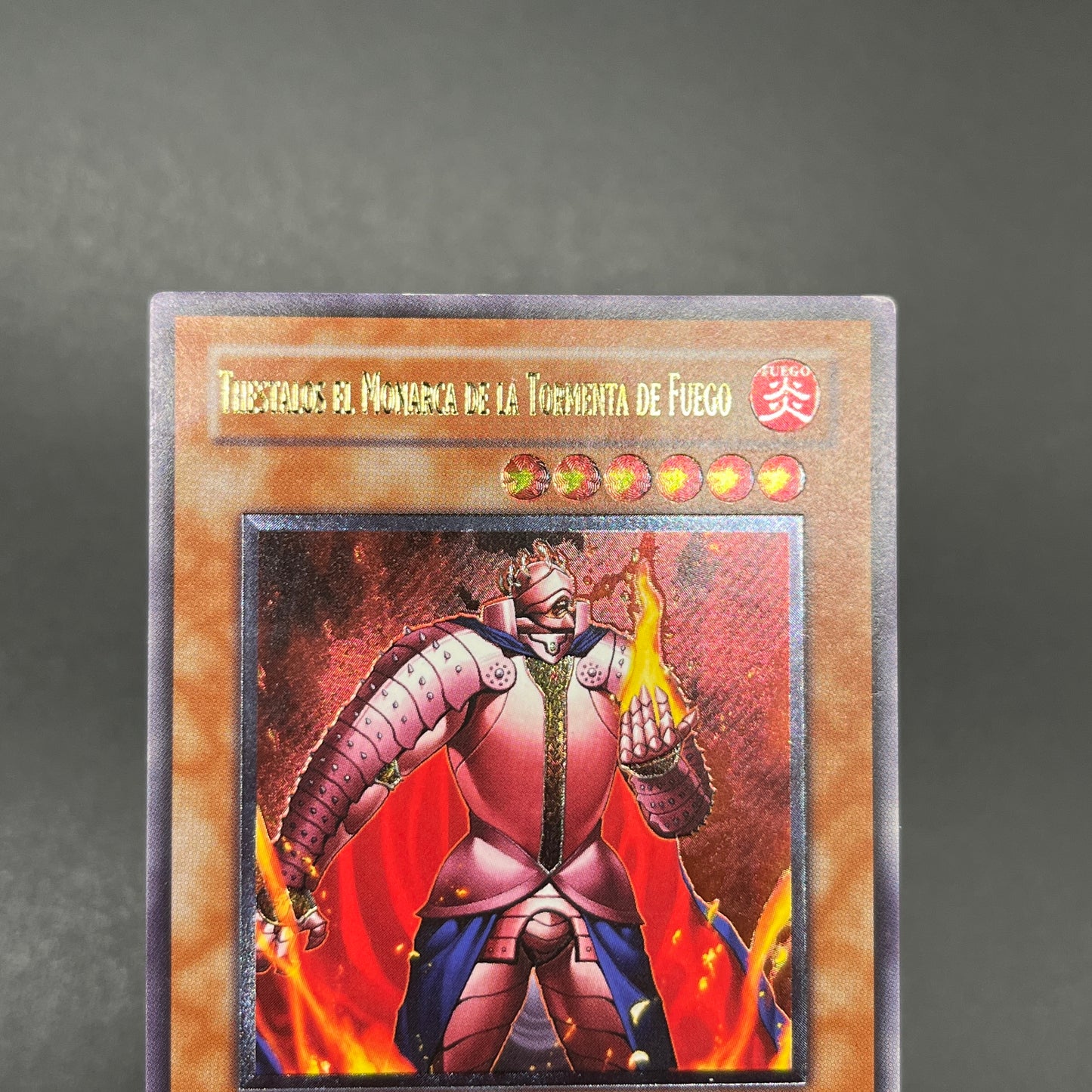 遊戯王　炎帝テスタロス/レリーフ/スペイン/EU版