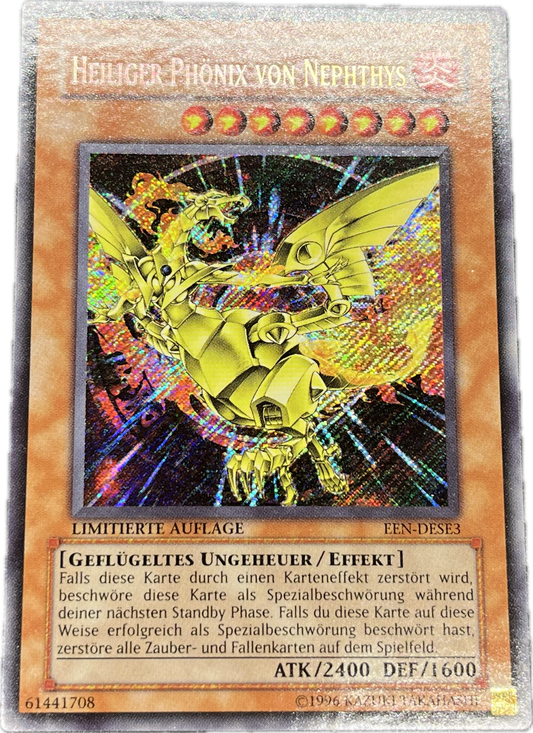 遊戯王　ネフティスの鳳凰神/シークレット/ドイツ語/EU版