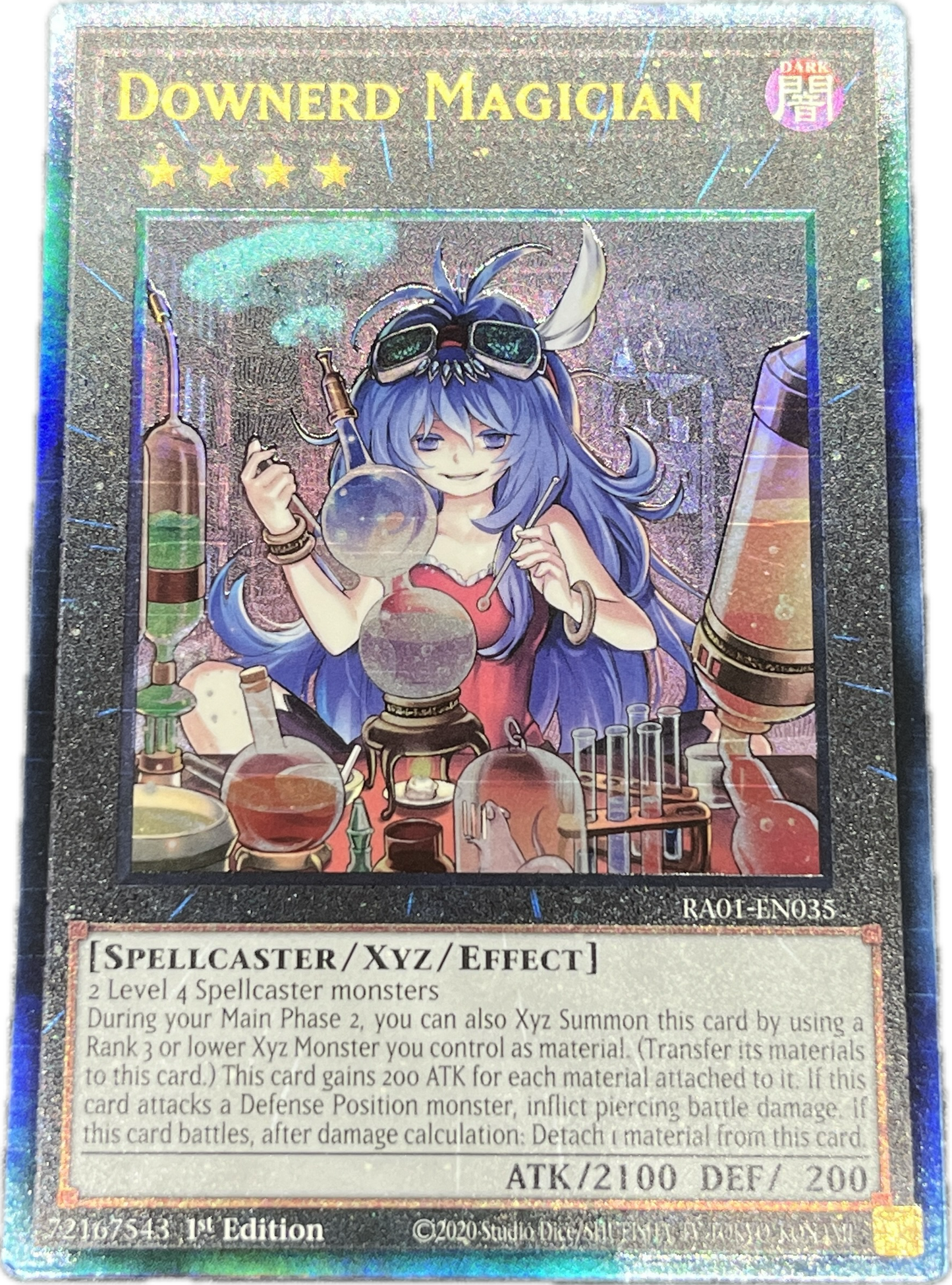 遊戯王　ダウナード・マジシャン/レリーフ/英語/1st/北米版