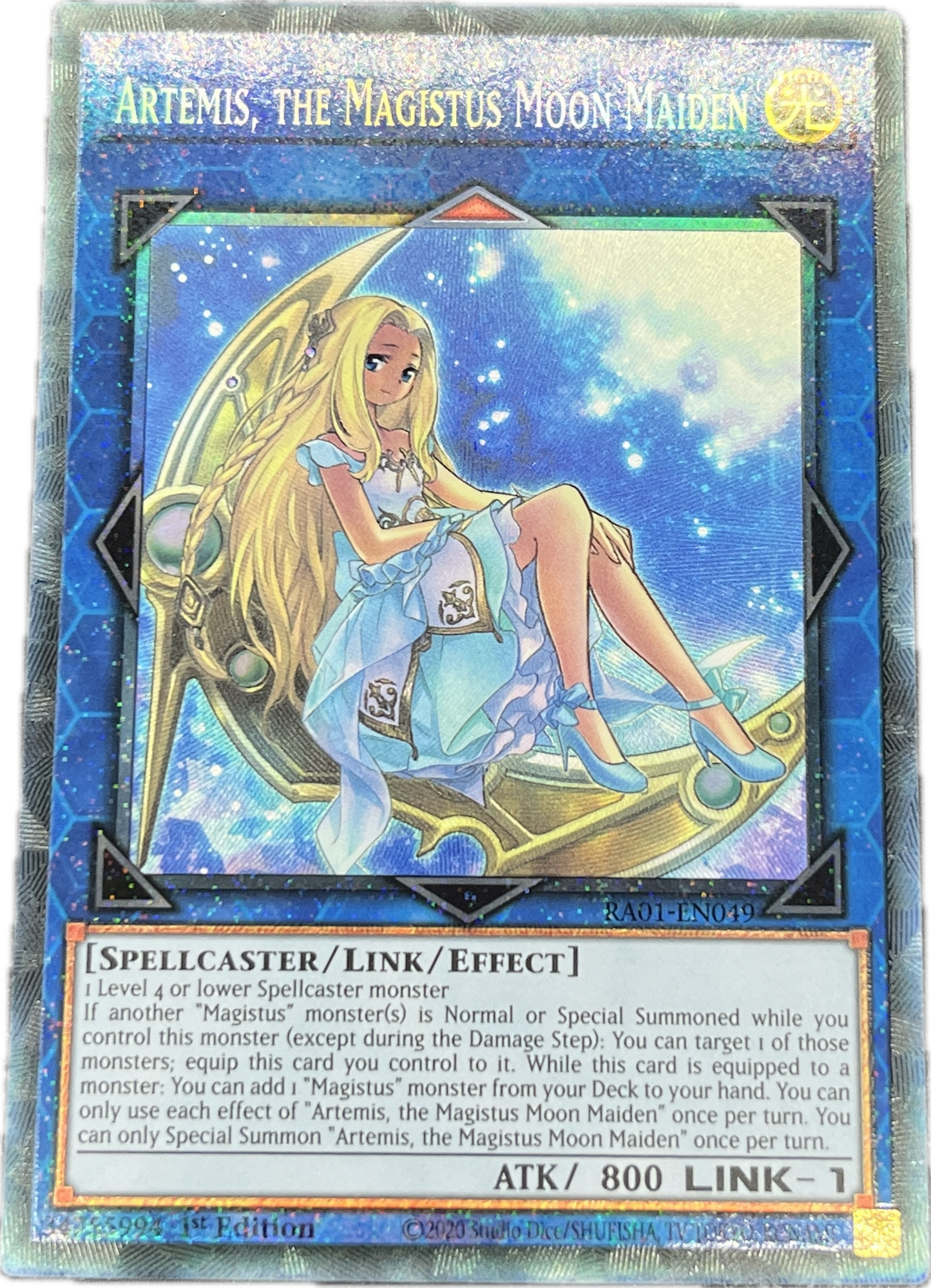 遊戯王　聖魔の乙女アルテミス/コレクターズレア/英語/1st/EU版