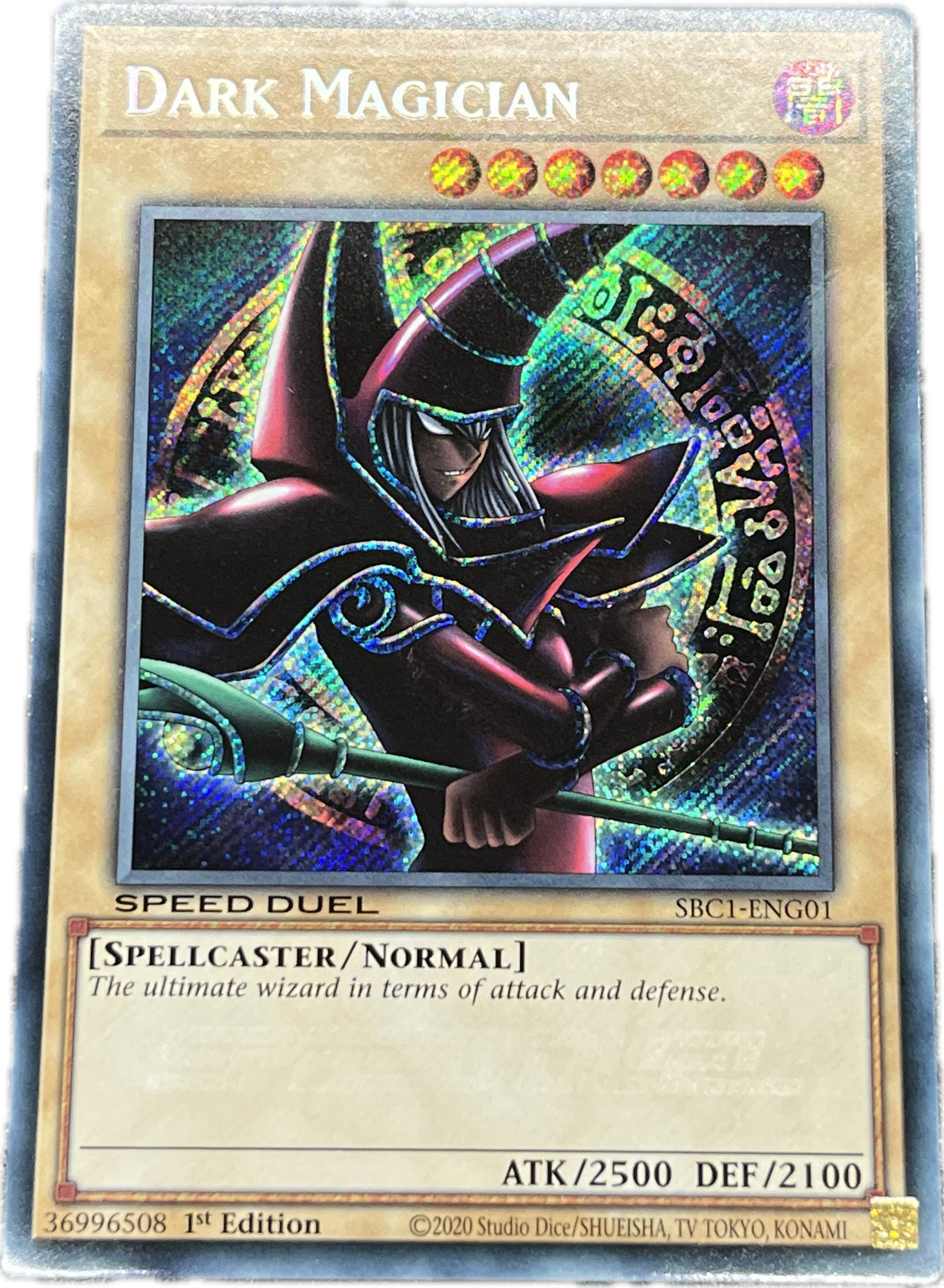 遊戯王　ブラック・マジシャン/シークレット/英語/1st