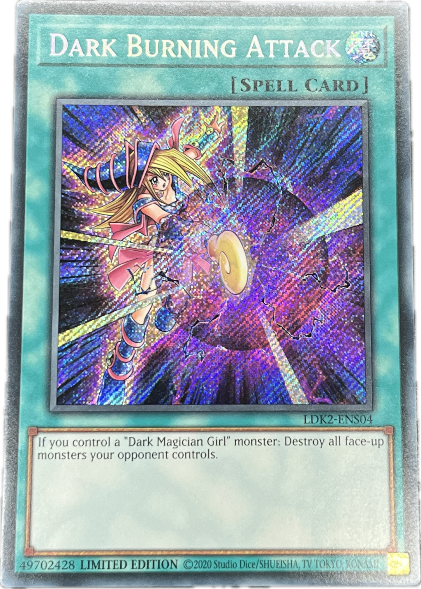 遊戯王　黒・魔・導・爆・裂・破/シークレット/英語