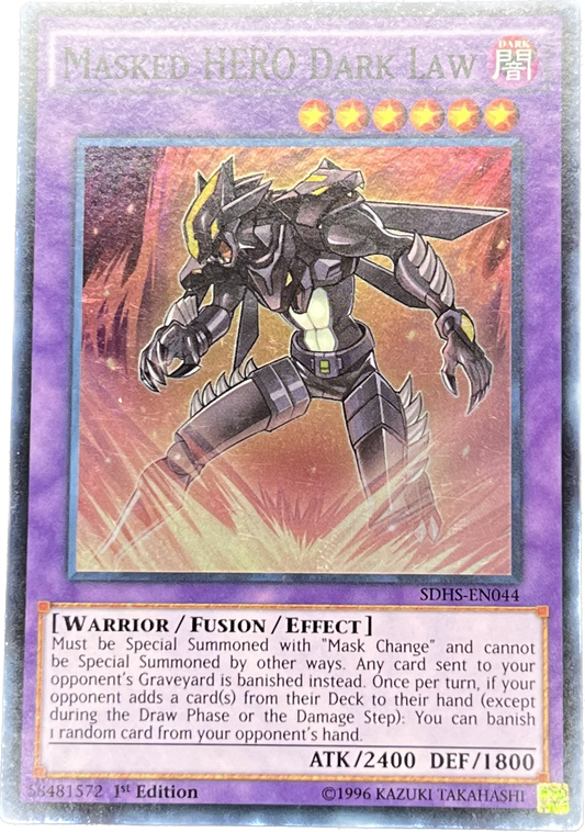 遊戯王　Ｍ・ＨＥＲＯ ダーク・ロウ/スーパー/英語/1st