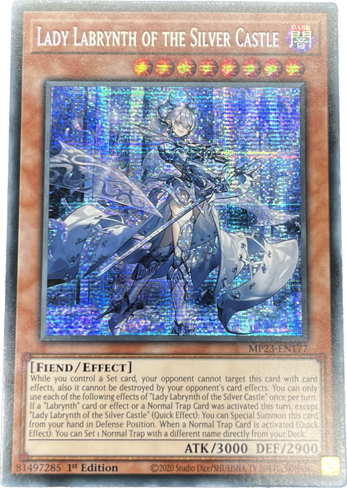 遊戯王　迷宮城の白銀姫/シークレット/英語/1st