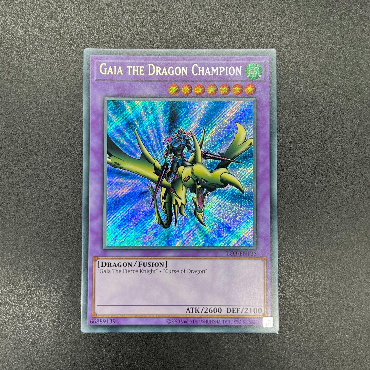 遊戯王　竜騎士ガイア/シークレット/英語/EU版