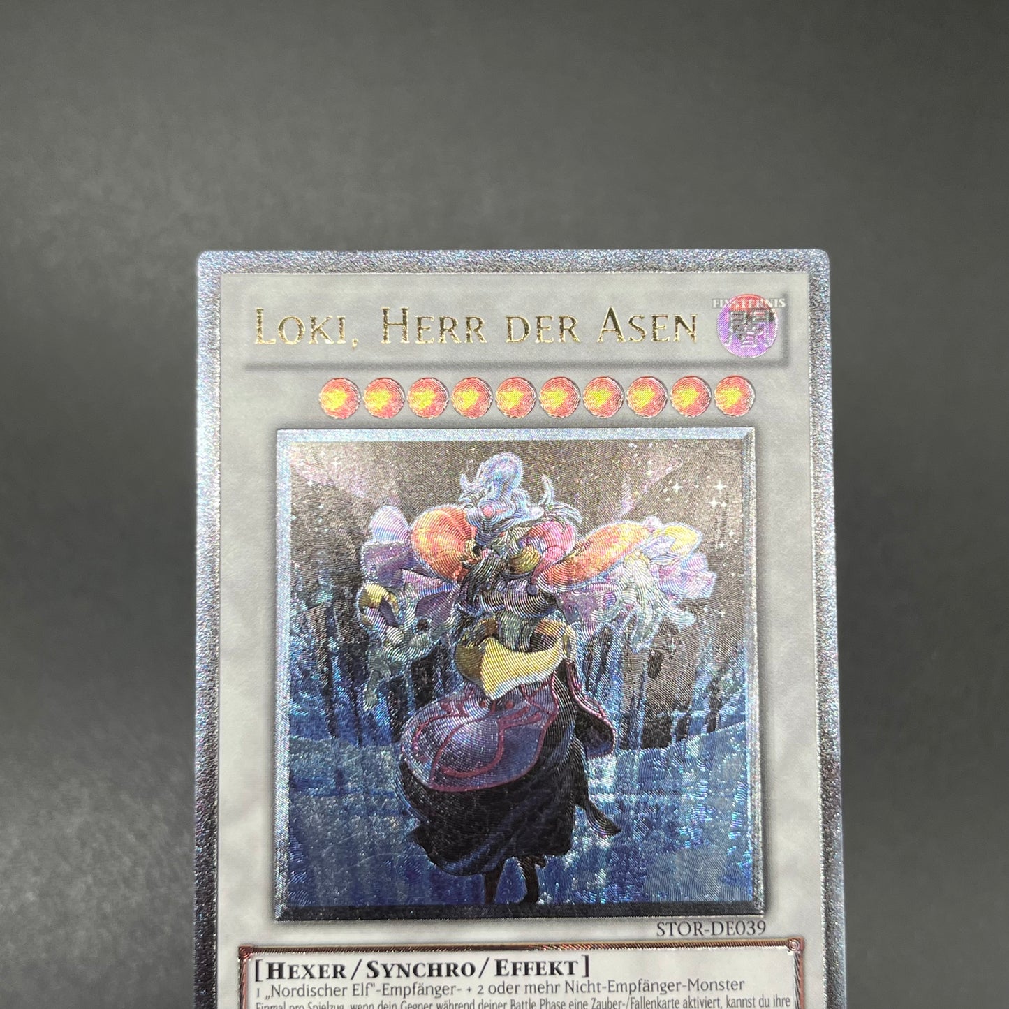 遊戯王　極神皇ロキ/レリーフ/ドイツ語/EU版