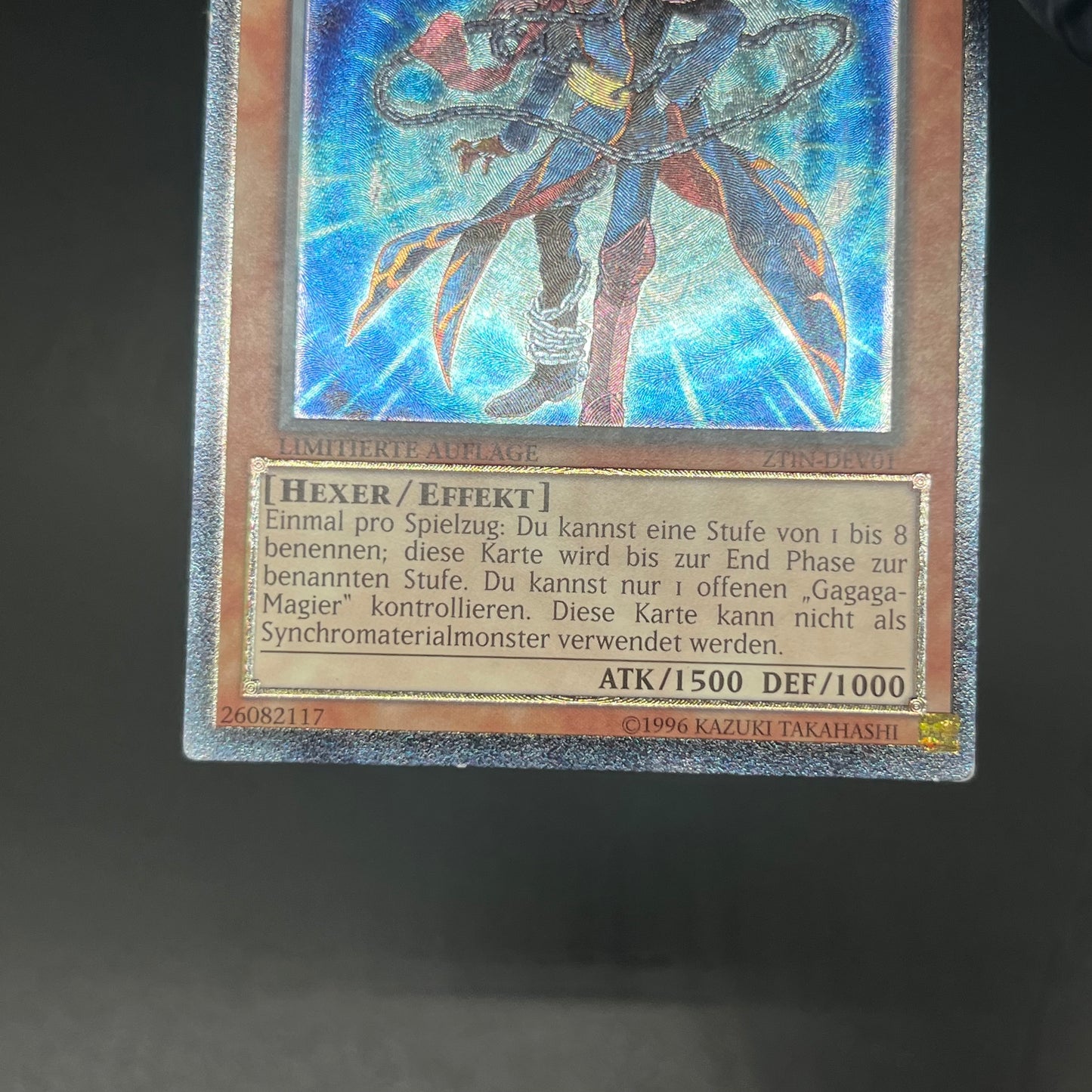 遊戯王　ガガガマジシャン/レリーフ/ドイツ/EU版