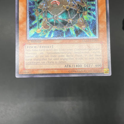 遊戯王　剣闘獣トラケス/レリーフ/ドイツ語/1st/EU版