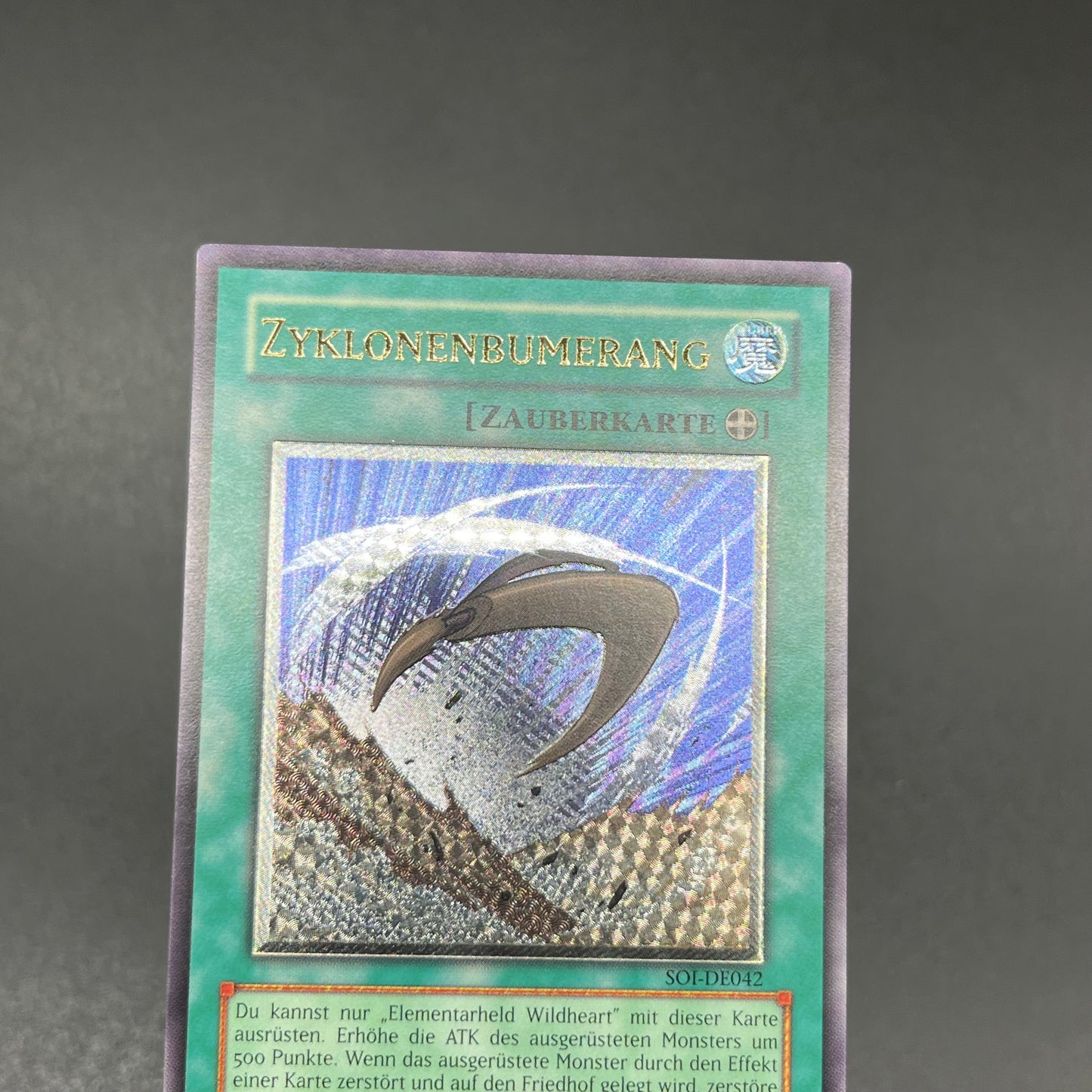 遊戯王　サイクロン・ブーメラン/レリーフ/ドイツ語/EU版