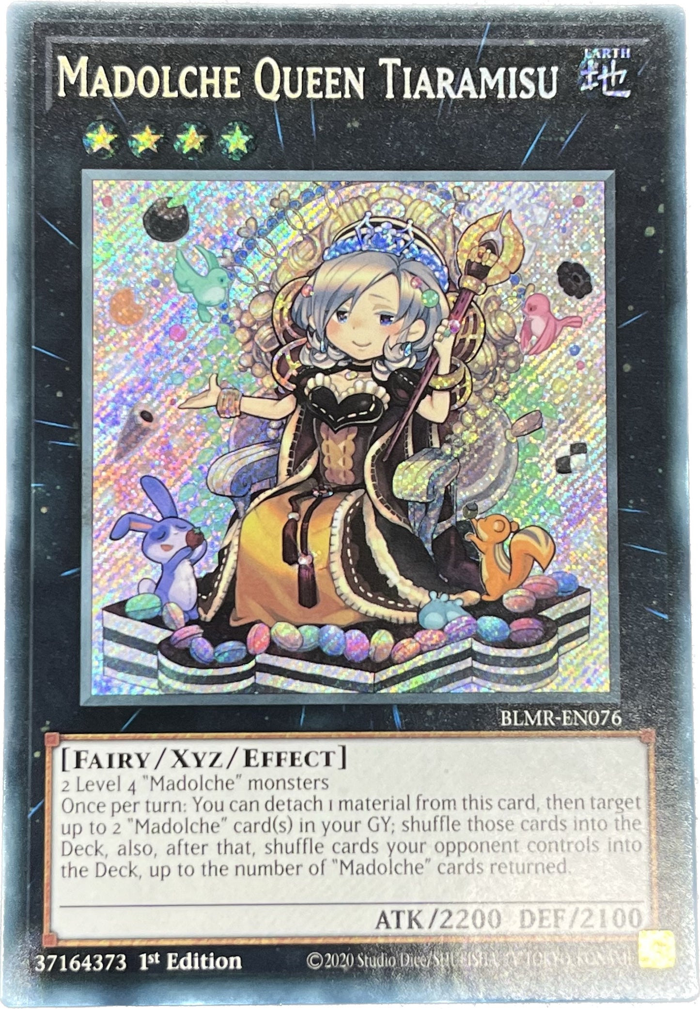 遊戯王　クイーンマドルチェ・ティアラミス/シークレット/英語/1st