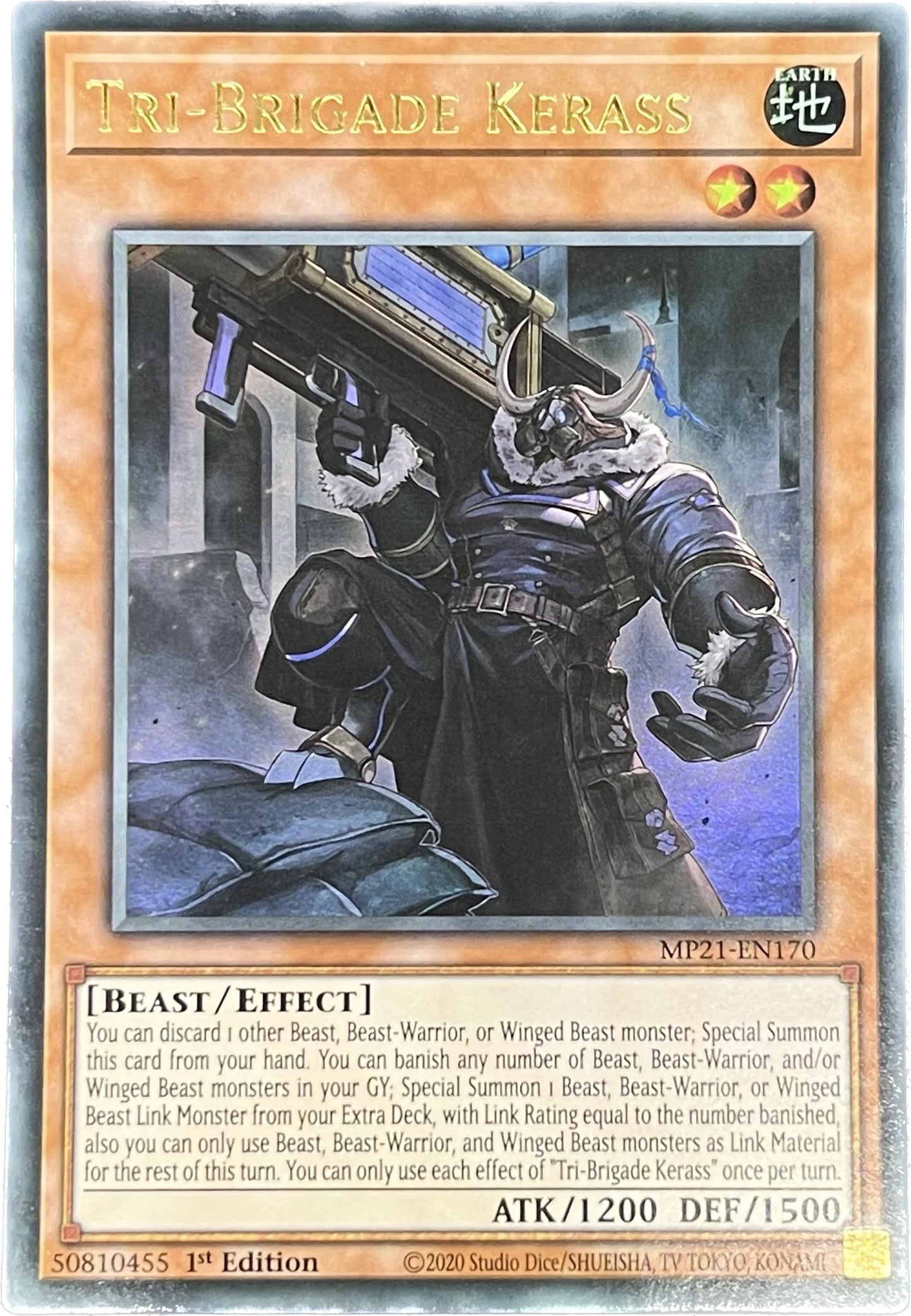 遊戯王　鉄獣戦線 ケラス/ウルトラ/英語/1st