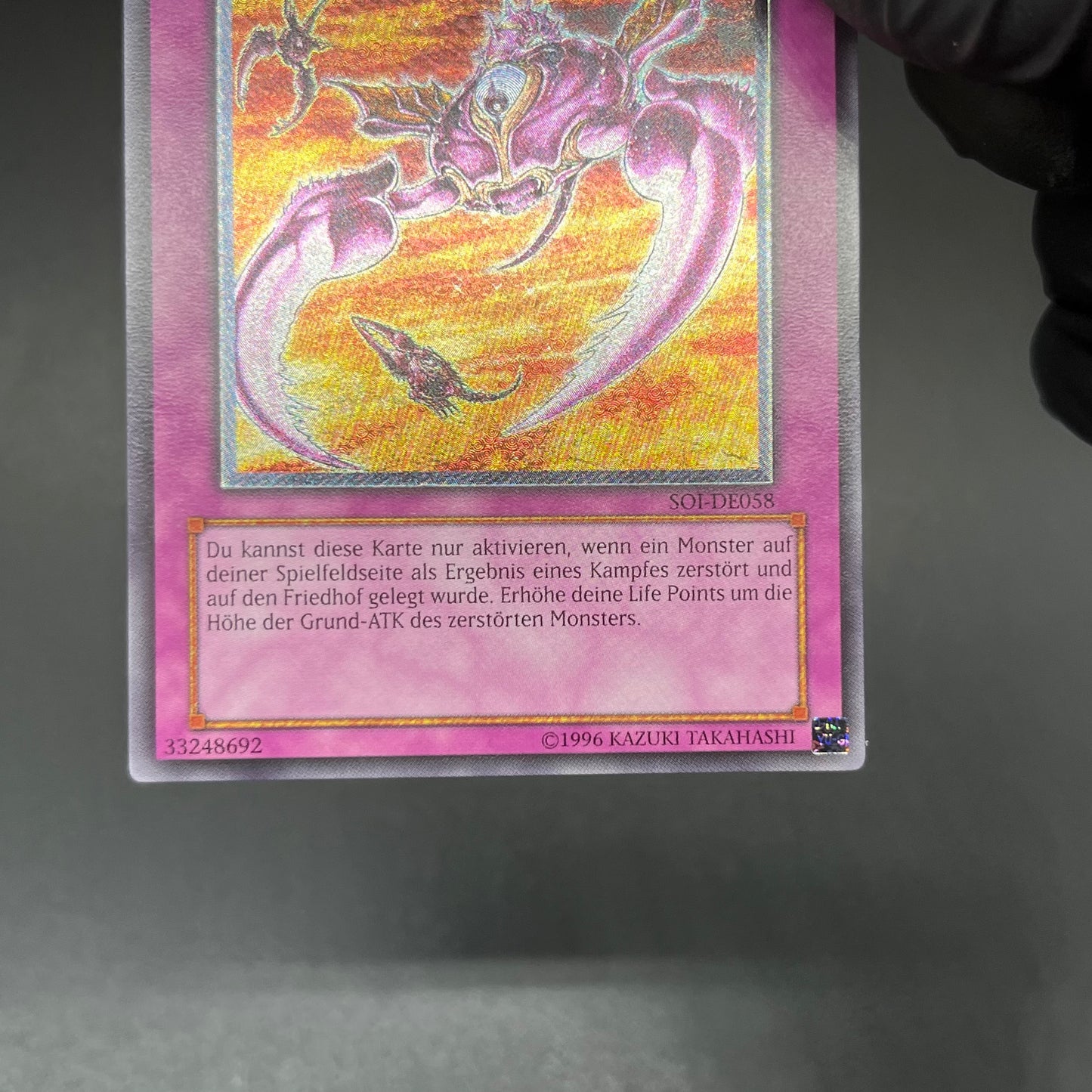 遊戯王　オプションハンター/レリーフ/ドイツ語/EU版