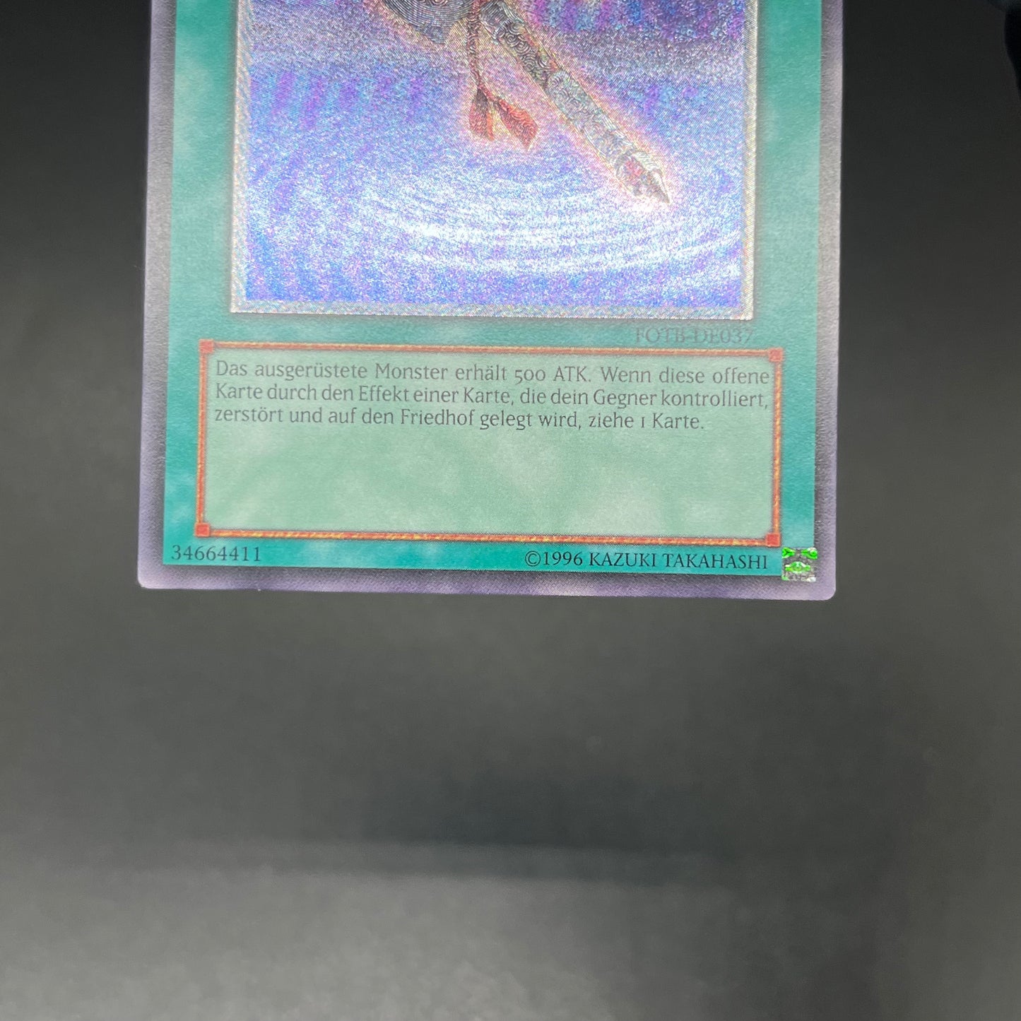 遊戯王　幸運の鉄斧/レリーフ/ドイツ語/EU版