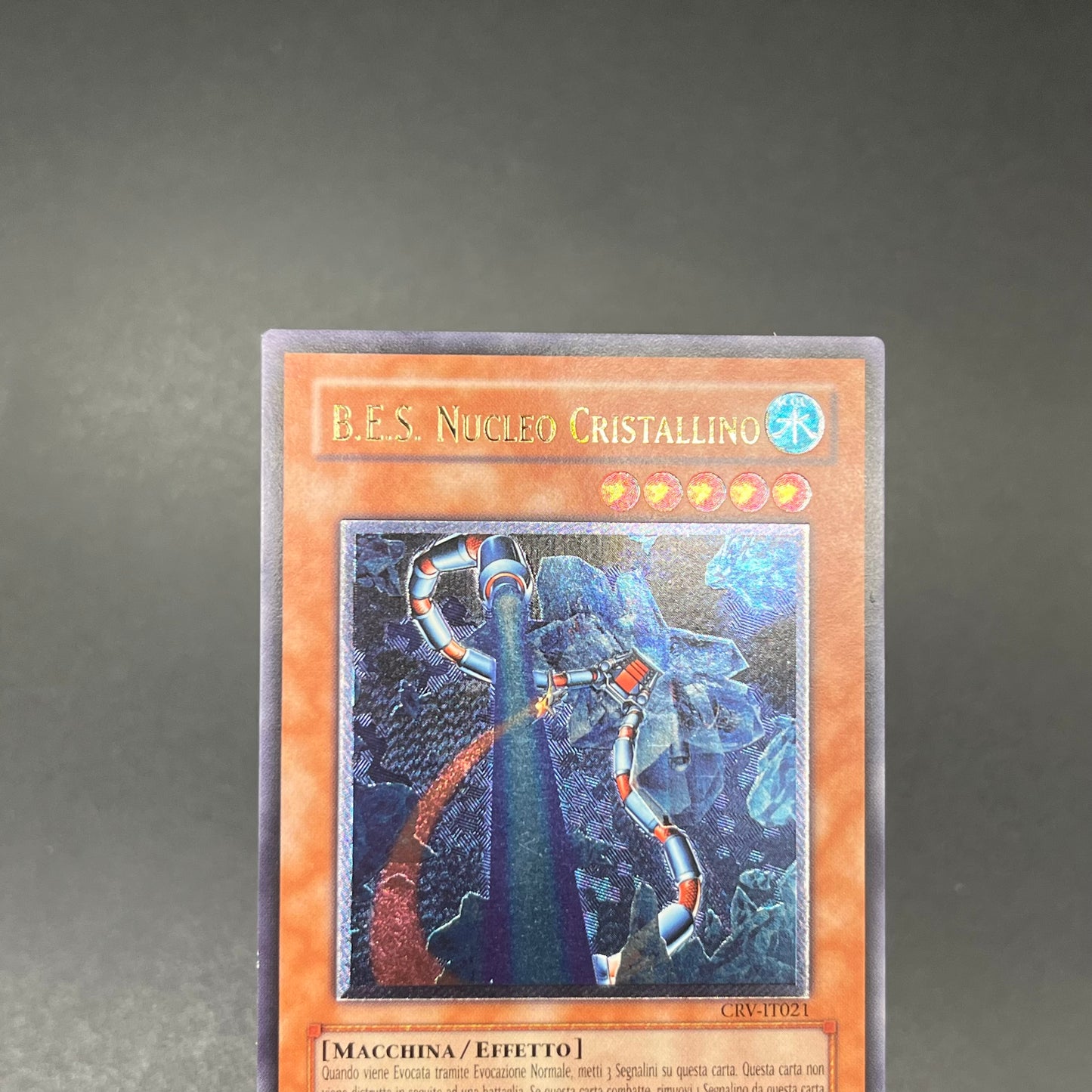 遊戯王　巨大戦艦クリスタル・コア/レリーフ/イタリア語/EU版