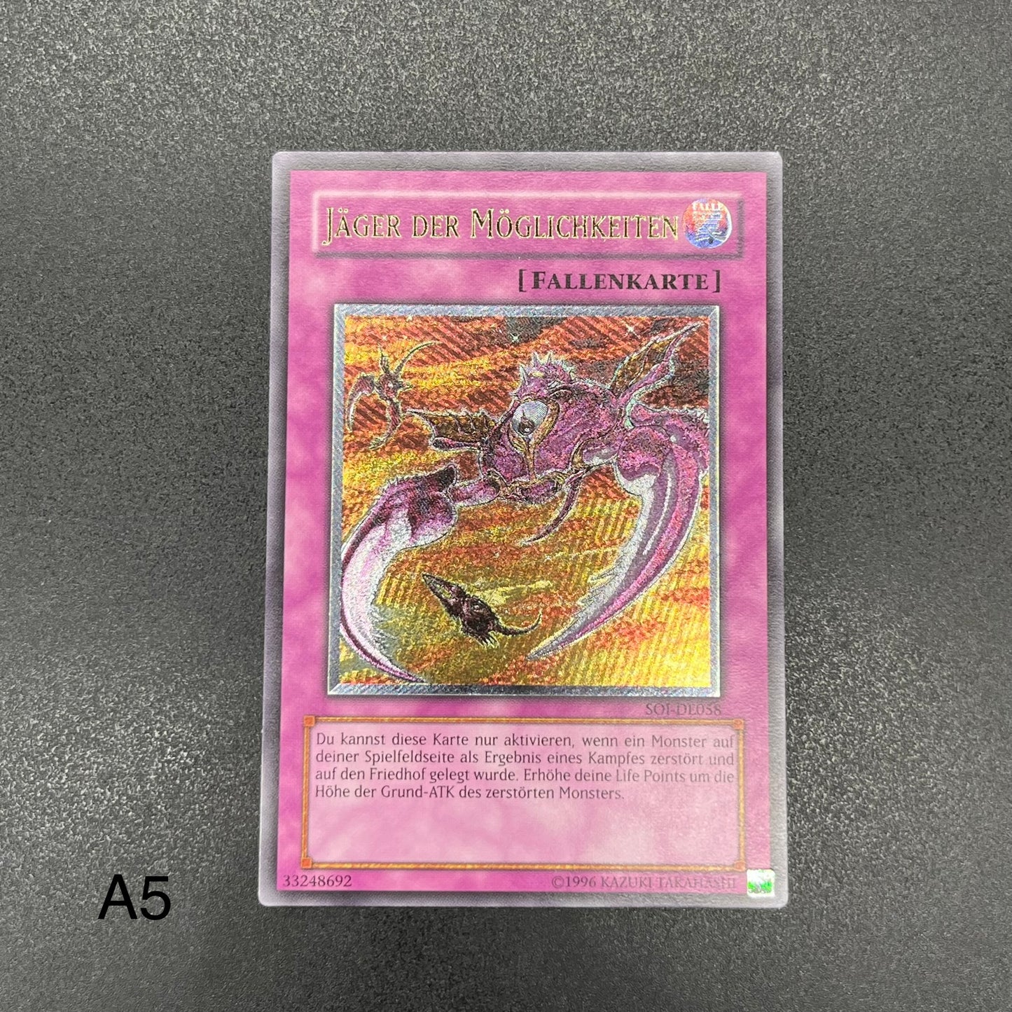 遊戯王　オプションハンター/レリーフ/ドイツ語/EU版