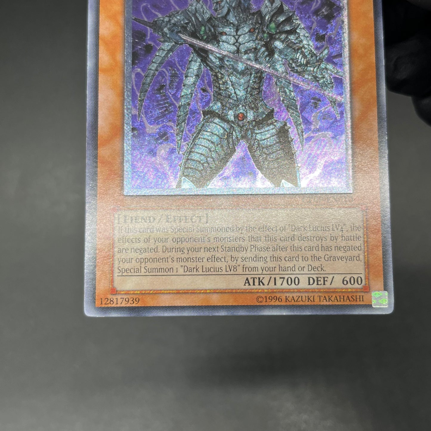 遊戯王　漆黒の魔王 ＬＶ６/レリーフ/英語/北米版