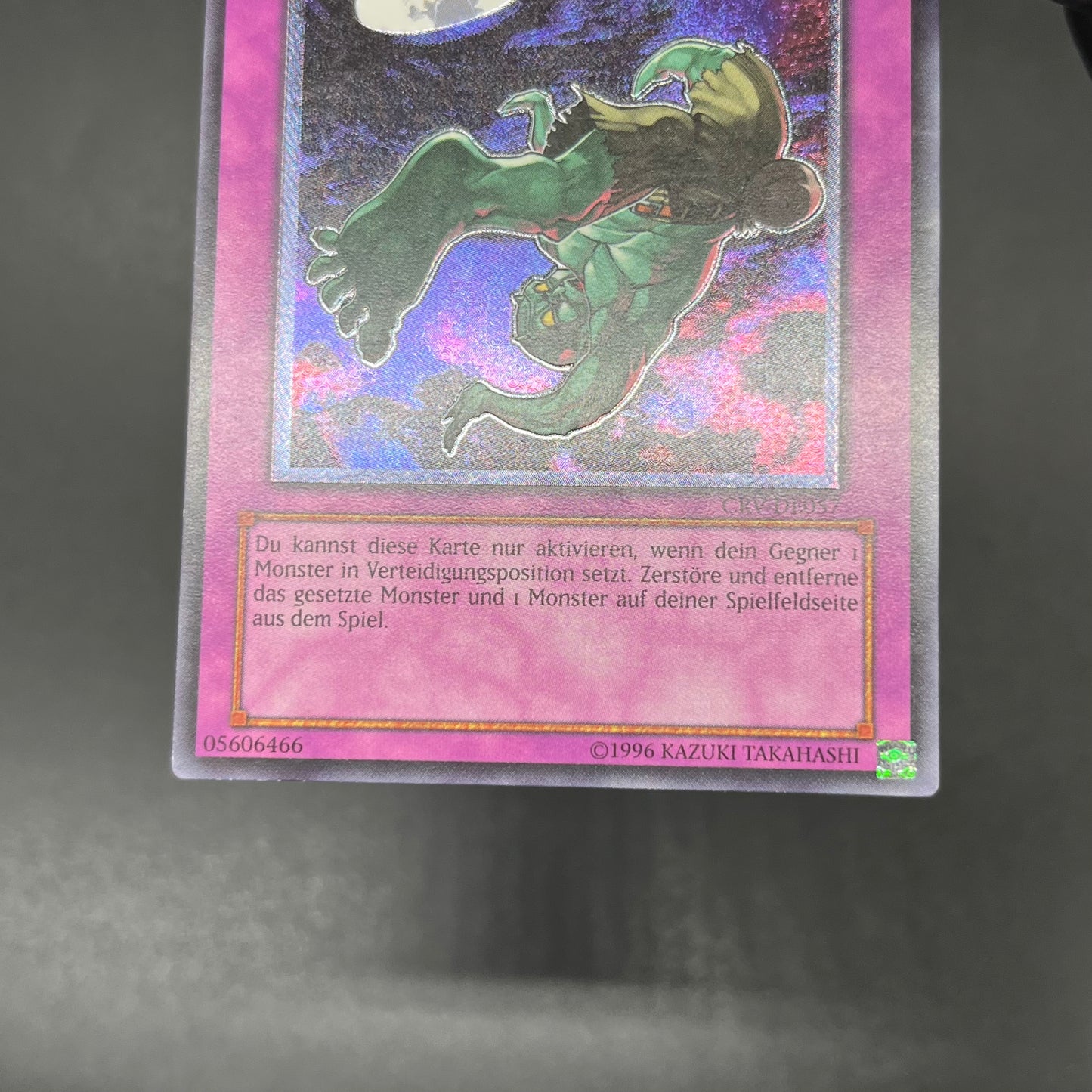 遊戯王　異次元の落とし穴/レリーフ/ドイツ語/EU版