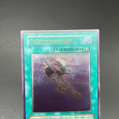 遊戯王　幸運の鉄斧/レリーフ/ドイツ語/EU版