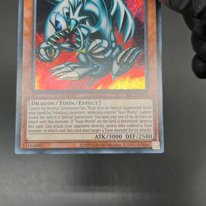 遊戯王　ブルーアイズ・トゥーン・ドラゴン/シークレット/英語/EU版