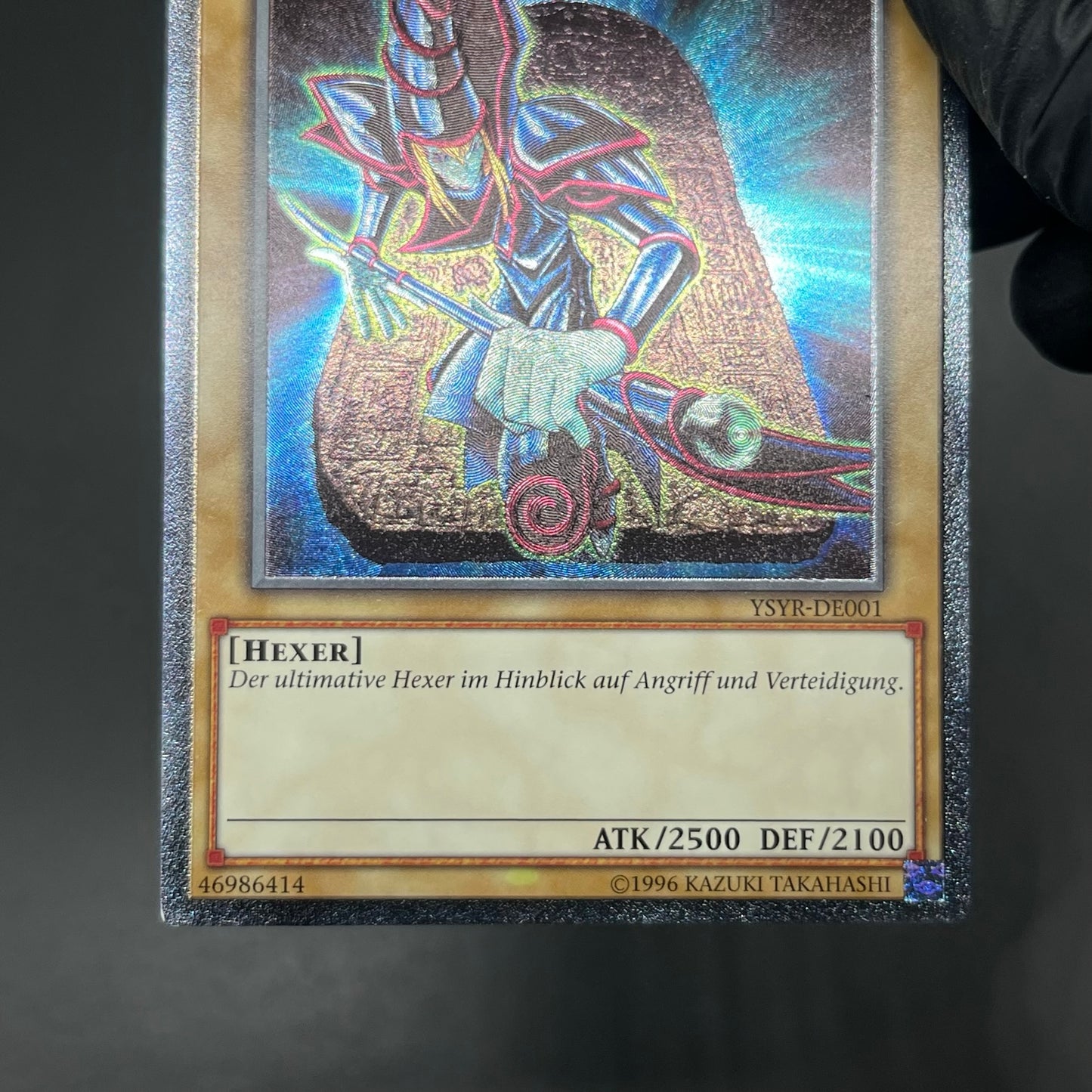 遊戯王　ブラック・マジシャン/レリーフ/ドイツ語/EU版