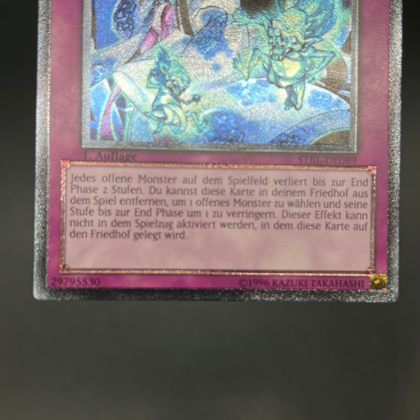 遊戯王　妖怪のいたずら/レリーフ/ドイツ語/1st/EU版