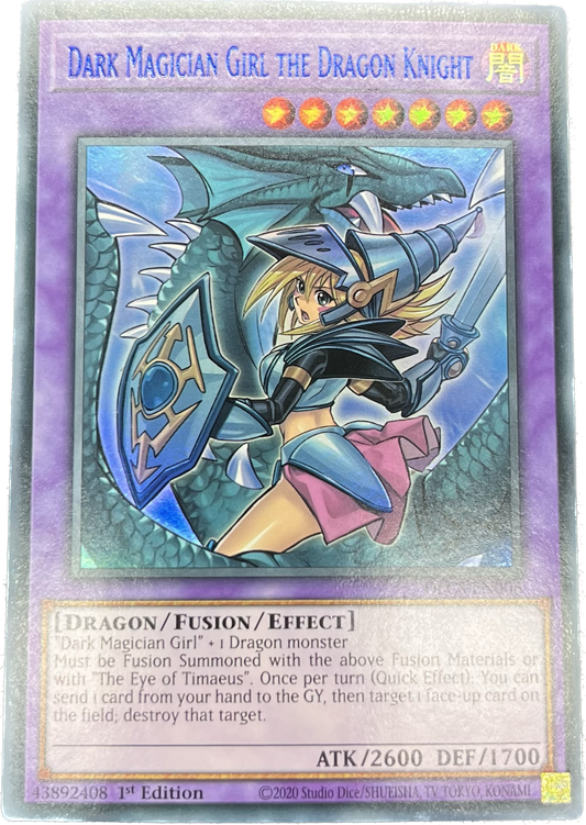 遊戯王　竜騎士ブラック・マジシャン・ガール/ウルトラ（青文字）/英語/1st