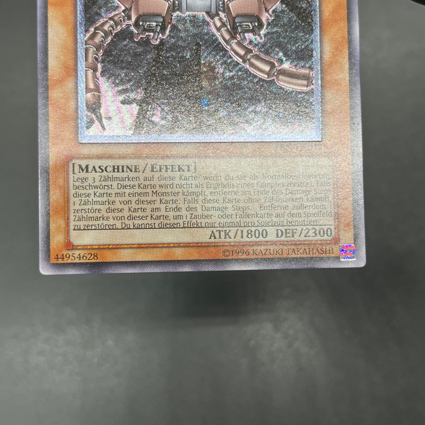 遊戯王　巨大戦艦テトラン/レリーフ/ドイツ語/EU版