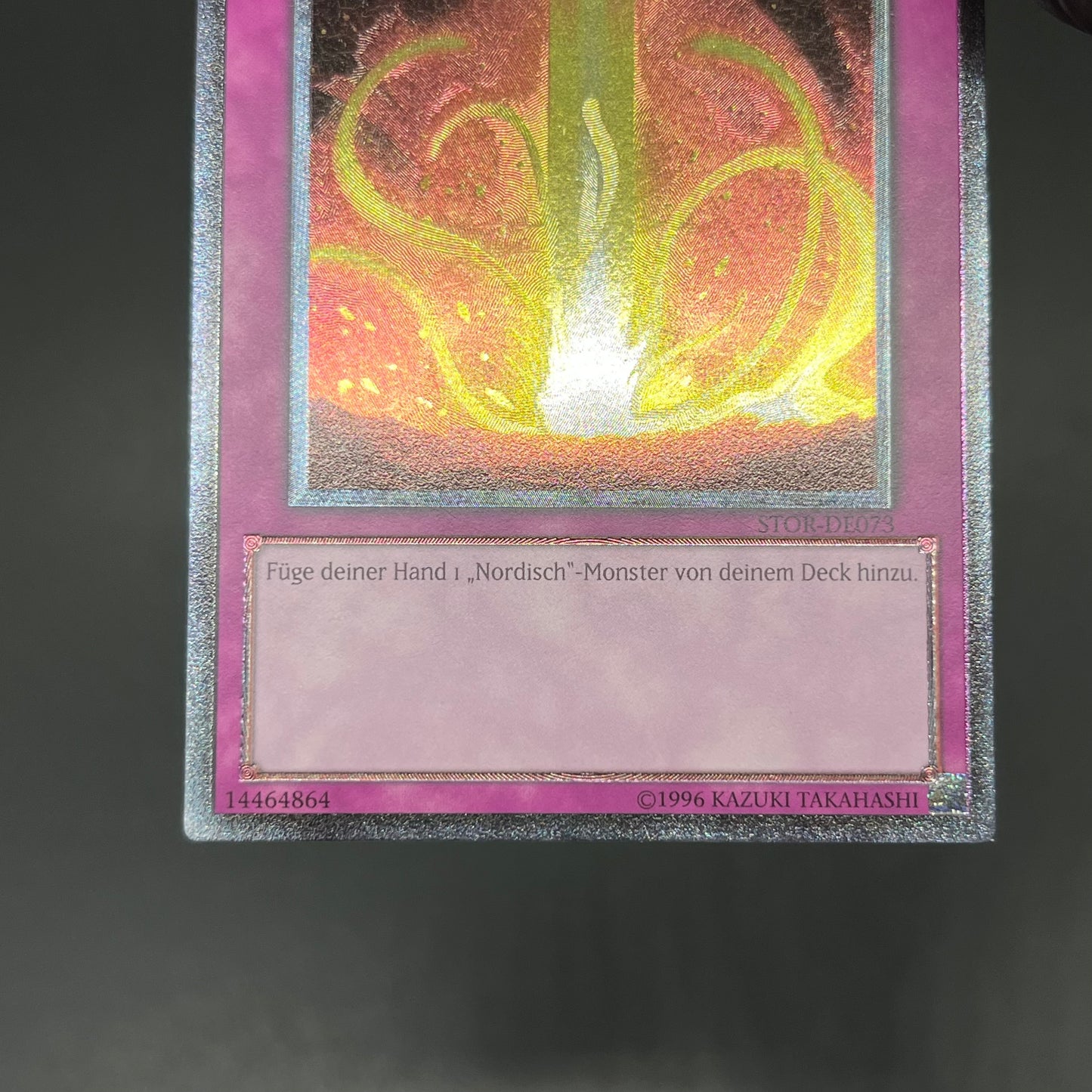 遊戯王　神の桎梏グレイプニル/レリーフ/ドイツ語/EU版