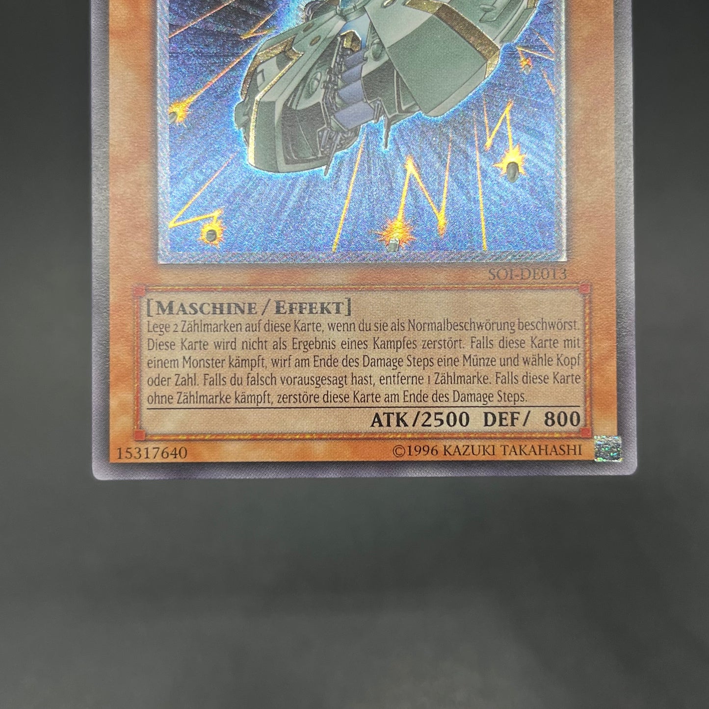 遊戯王　巨大戦艦カバード・コア/レリーフ/ドイツ語/EU版