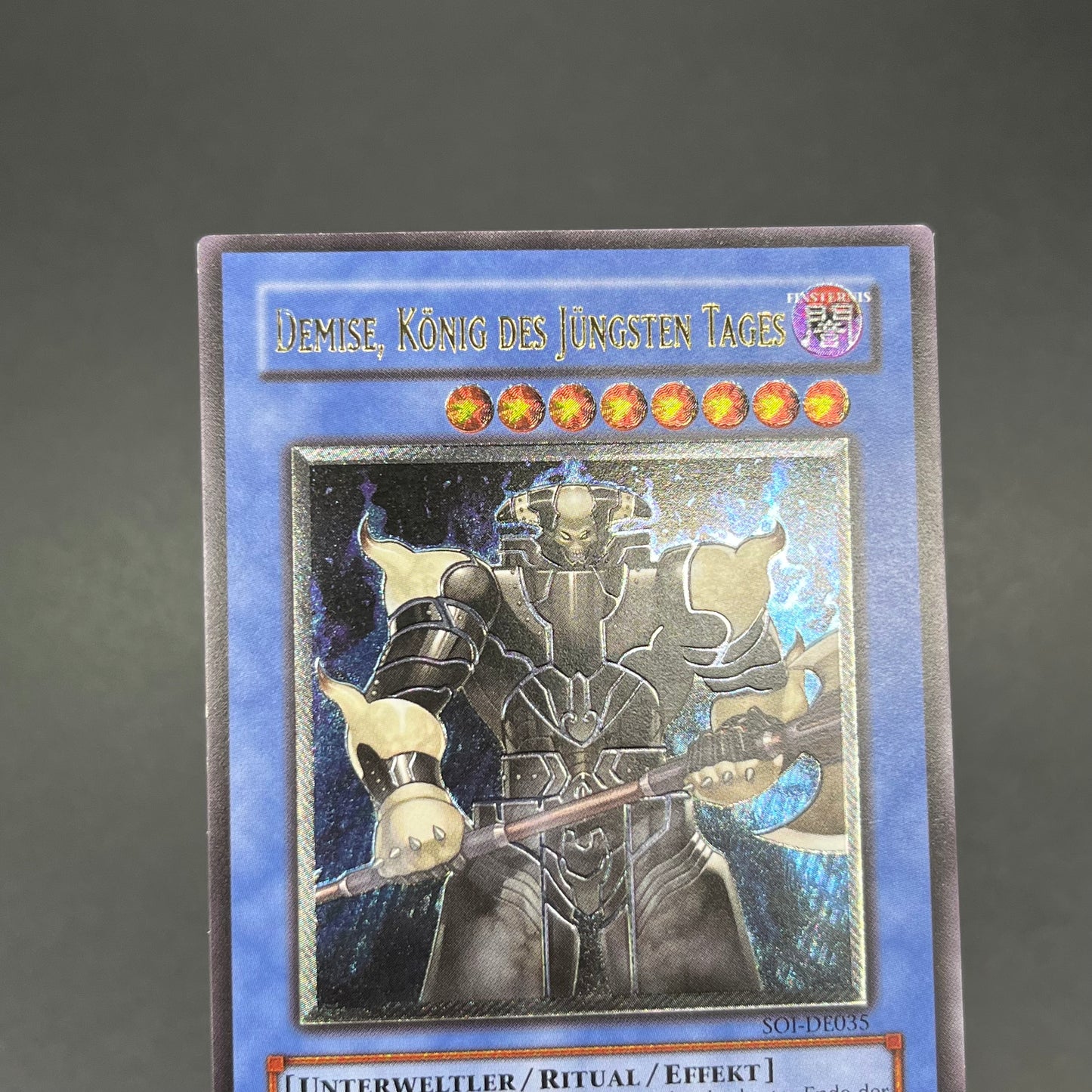 遊戯王　終焉の王デミス/レリーフ/ドイツ語/EU版