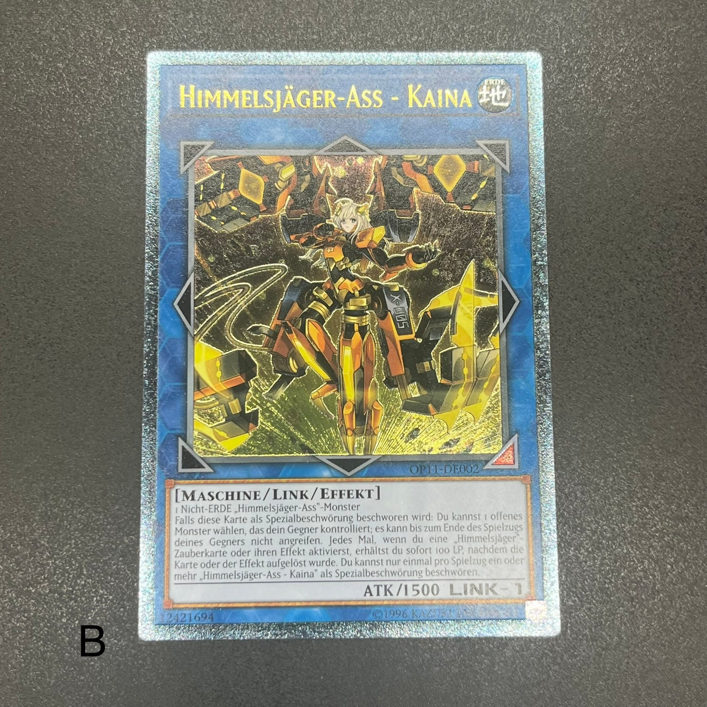 遊戯王　閃刀姫−カイナ/レリーフ/ドイツ語/EU版