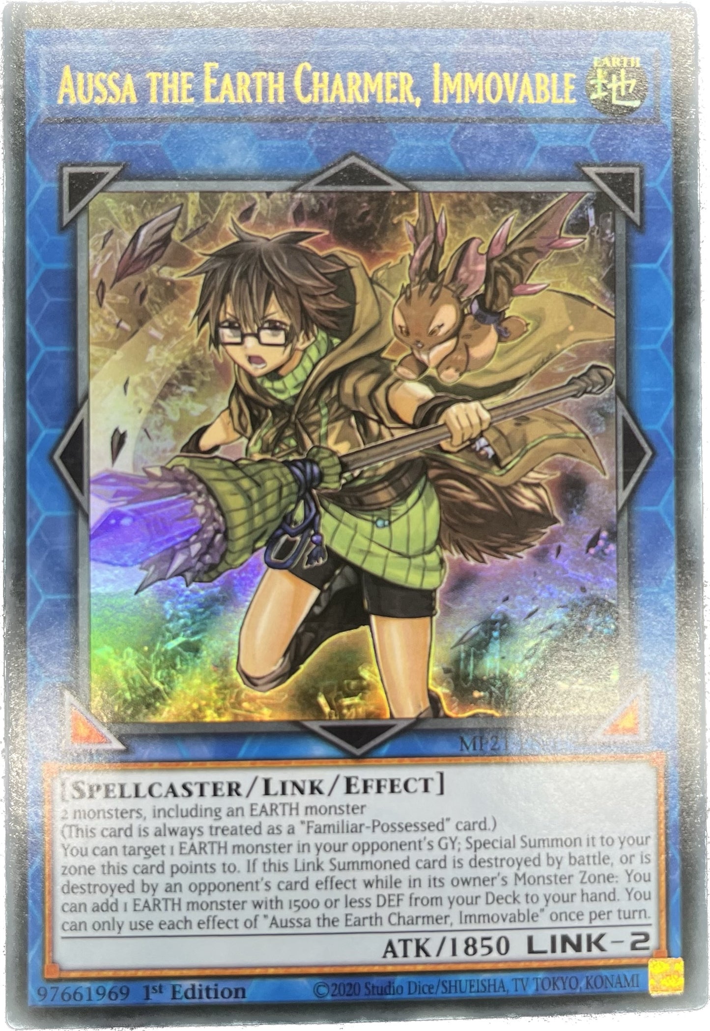 遊戯王　崔嵬の地霊使いアウス/ウルトラ/英語/1st