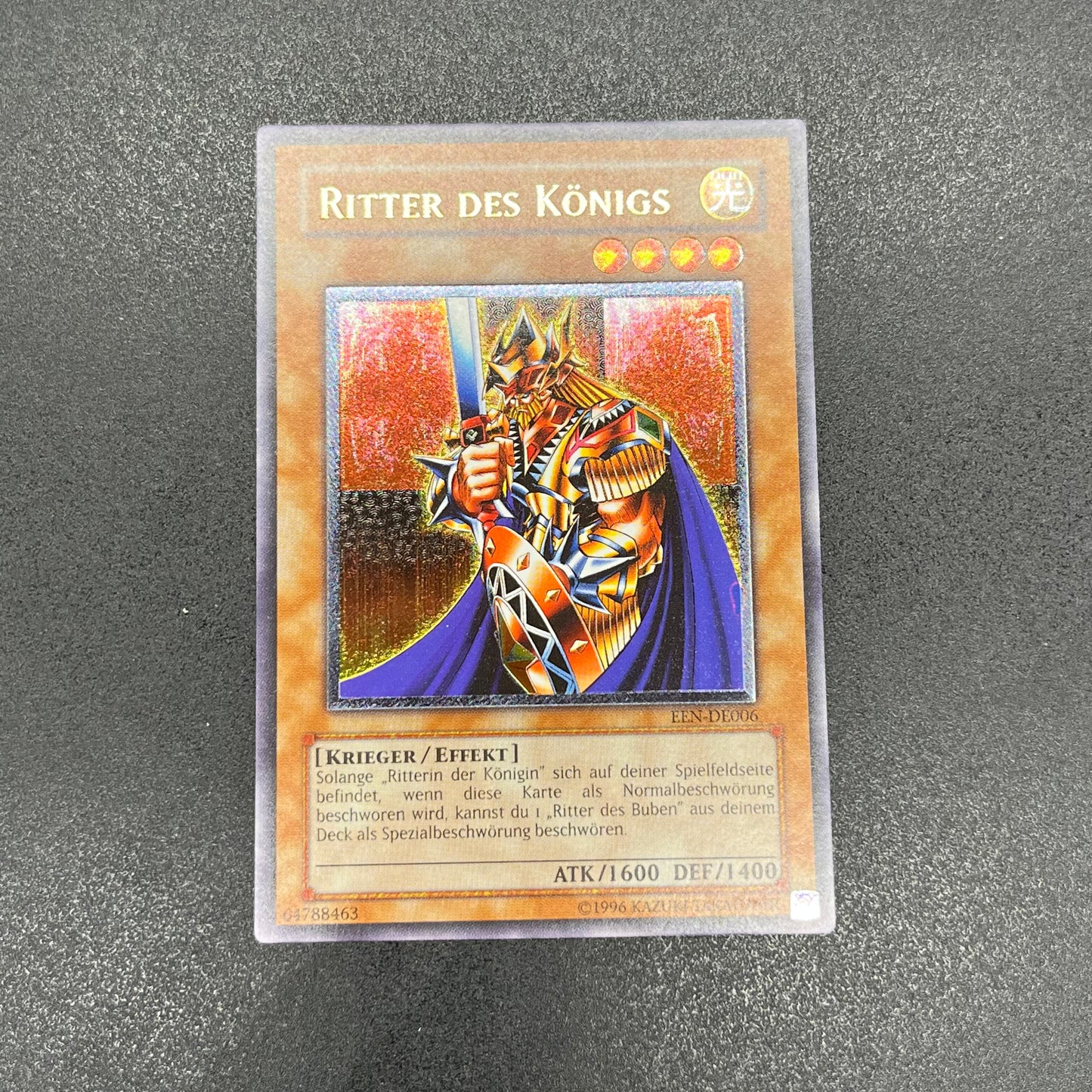 遊戯王　キングス・ナイト/レリーフ/ドイツ語/EU版