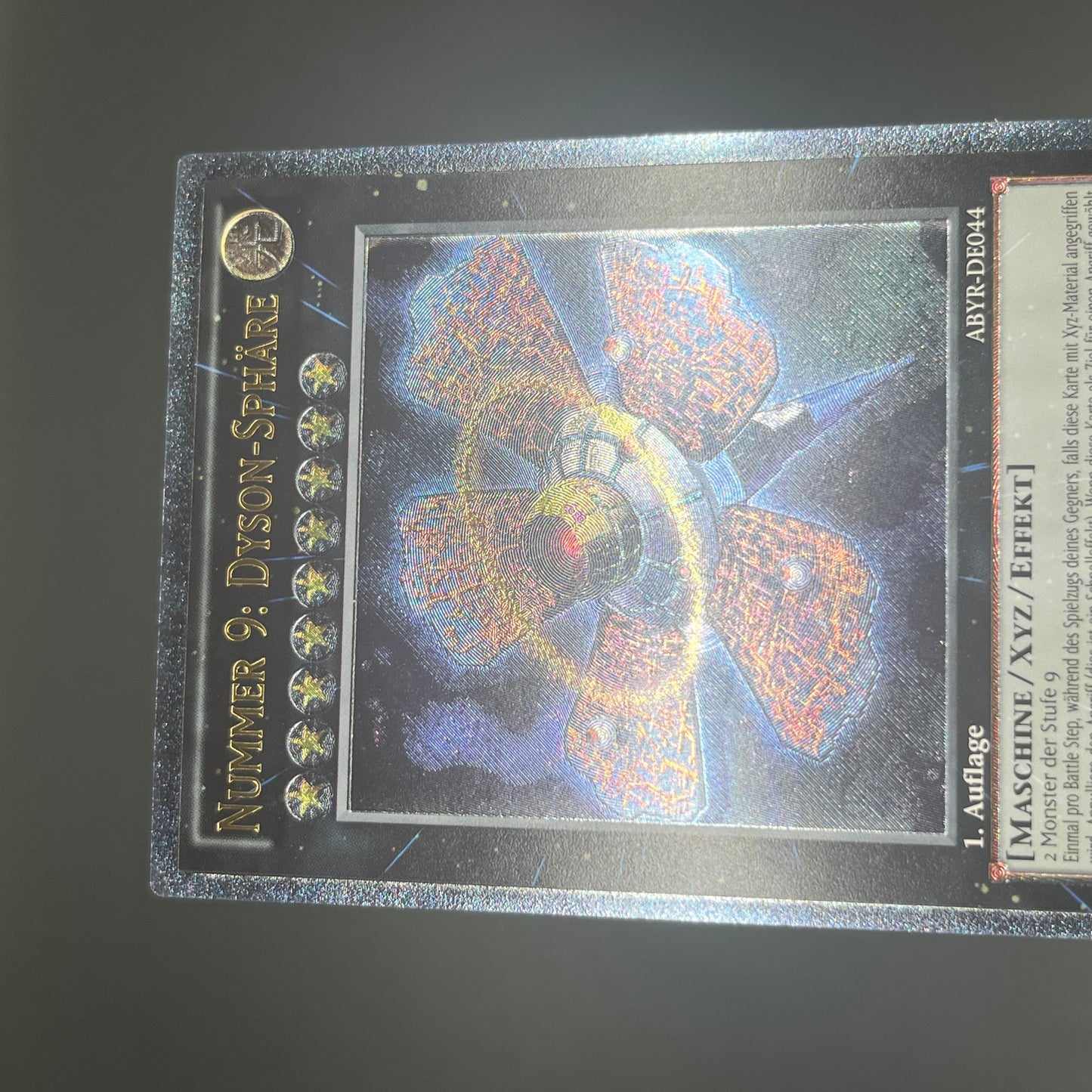 遊戯王　Ｎｏ.９ 天蓋星ダイソン・スフィア/レリーフ/ドイツ語/1st/EU版