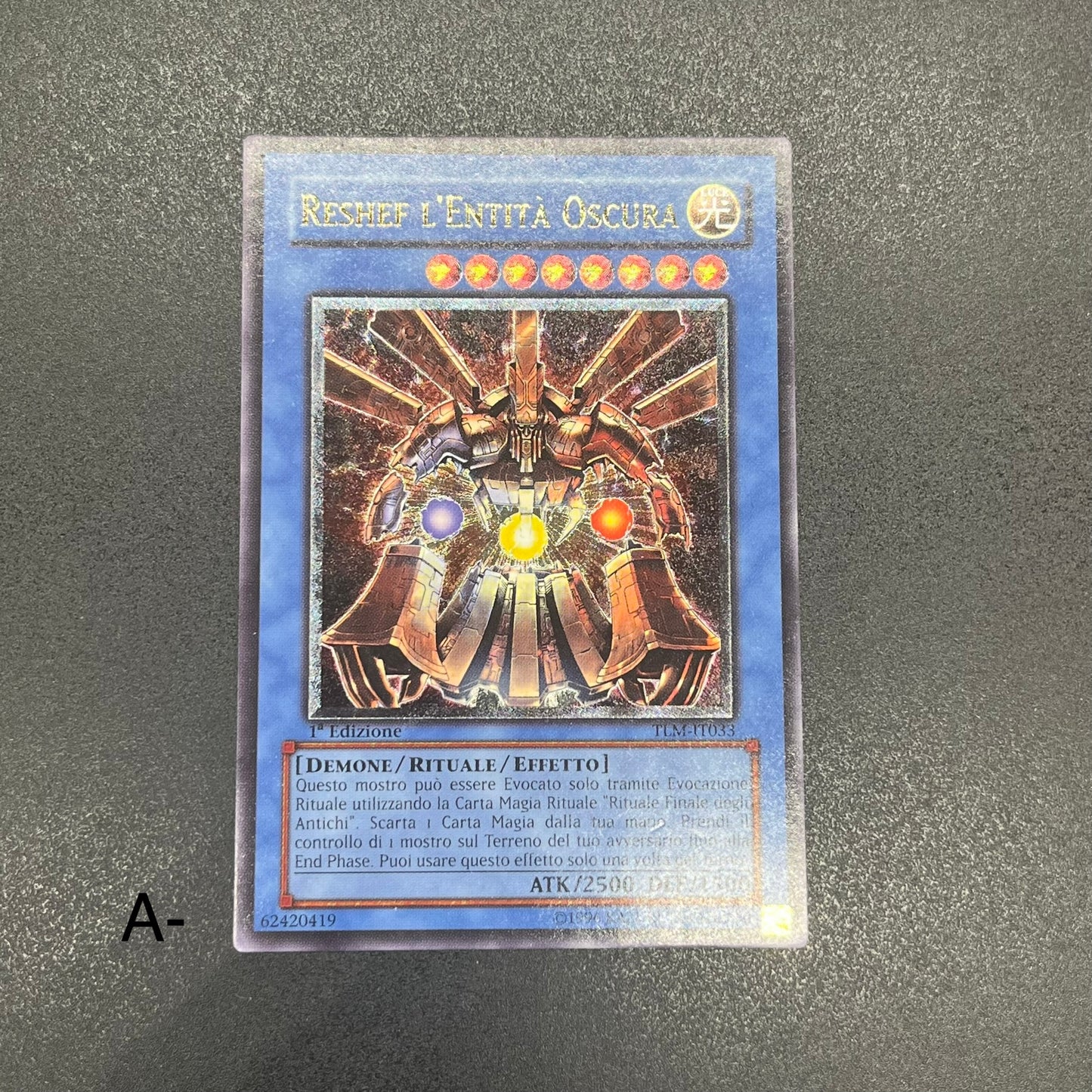 遊戯王　大邪神レシェフ/レリーフ/イタリア語/1st/EU版