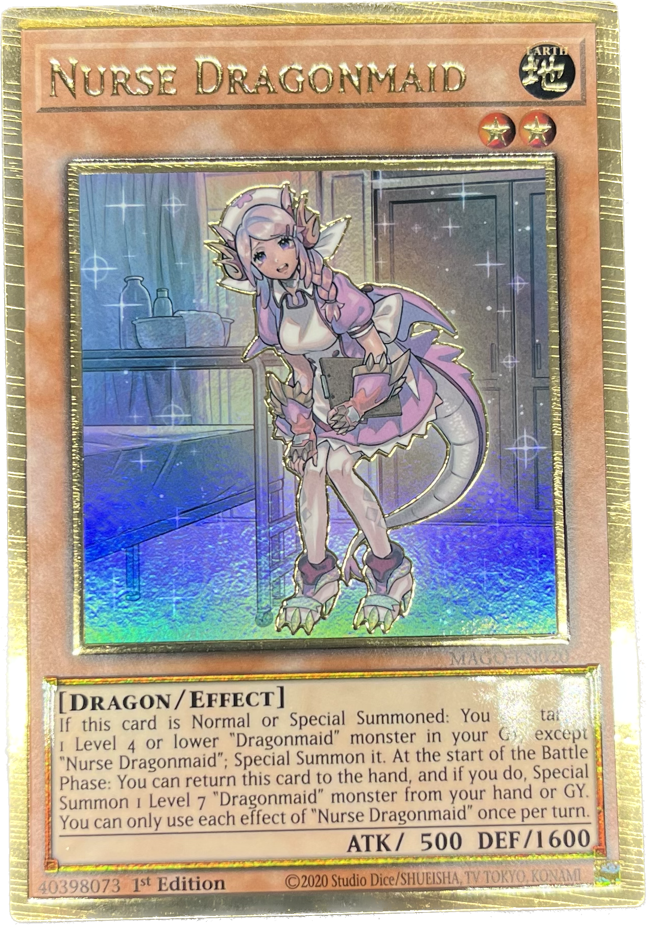 遊戯王　ドラゴンメイド・ナサリー/プレゴル/英語/1st/EU版