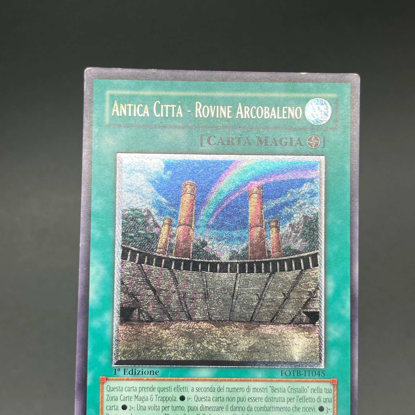 遊戯王　虹の古代都市−レインボー・ルイン/レリーフ/イタリア語/1st/EU版