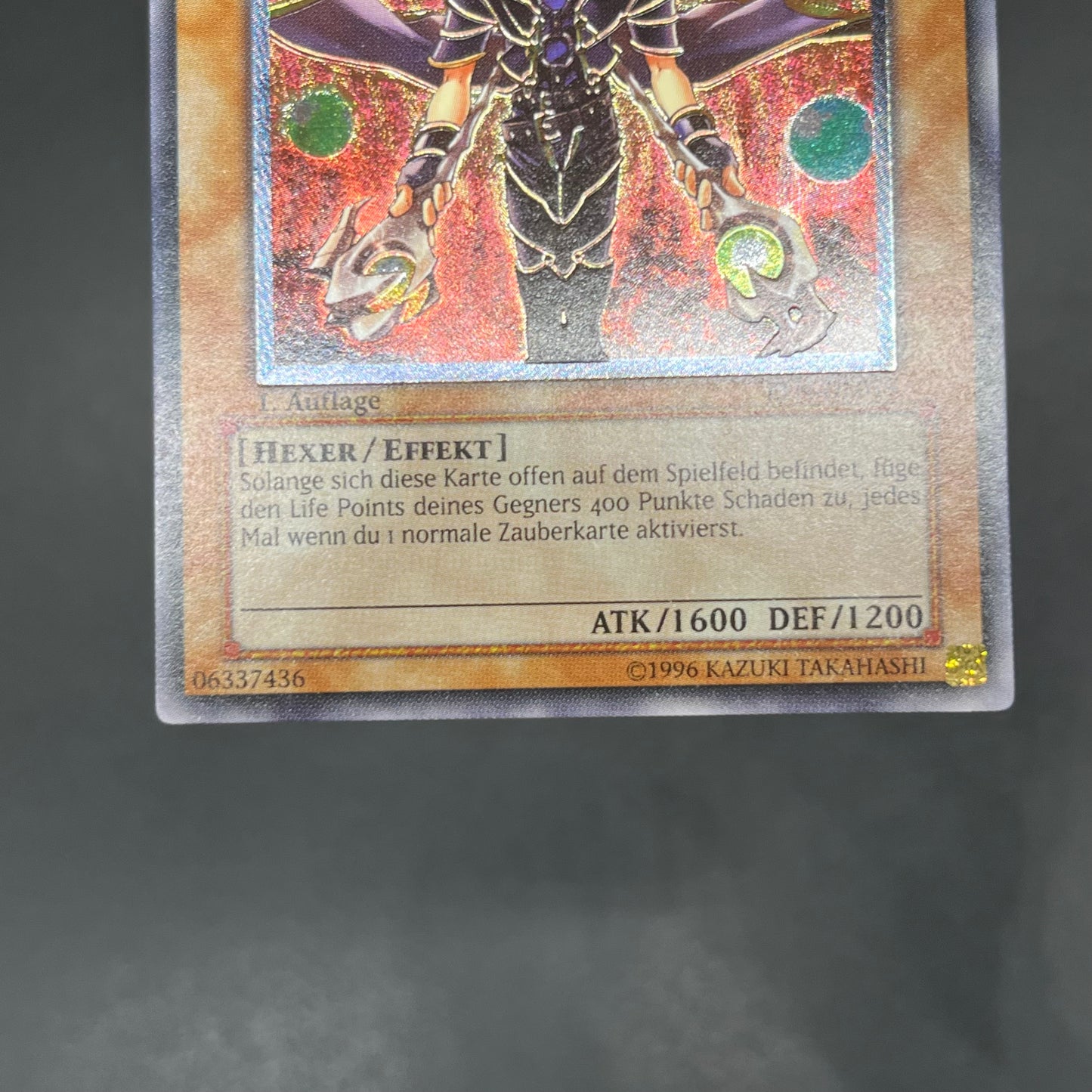 遊戯王　連弾の魔術師/レリーフ/ドイツ語/1st/EU版