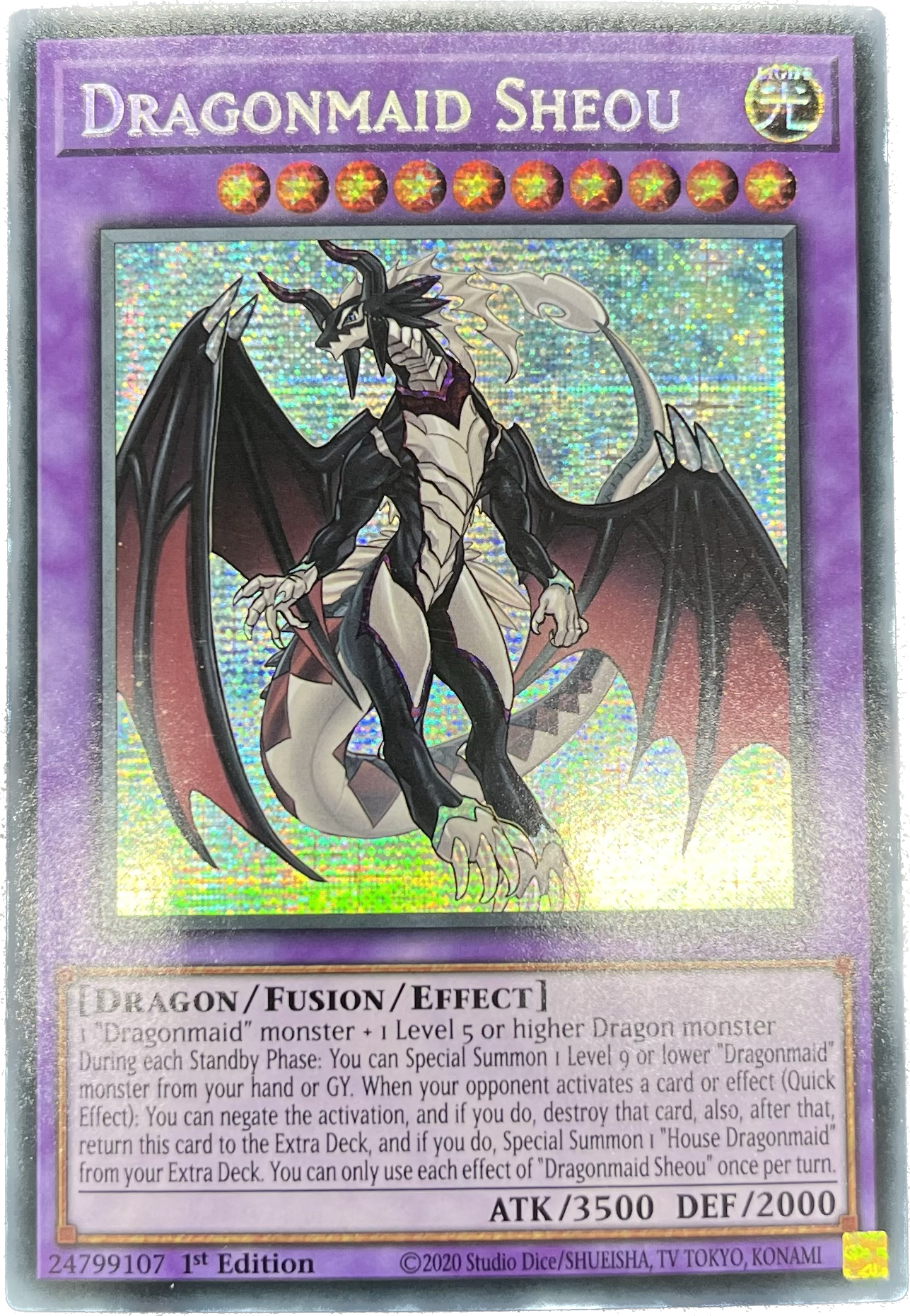 遊戯王　ドラゴンメイド・シュトラール/シークレット/英語/1st