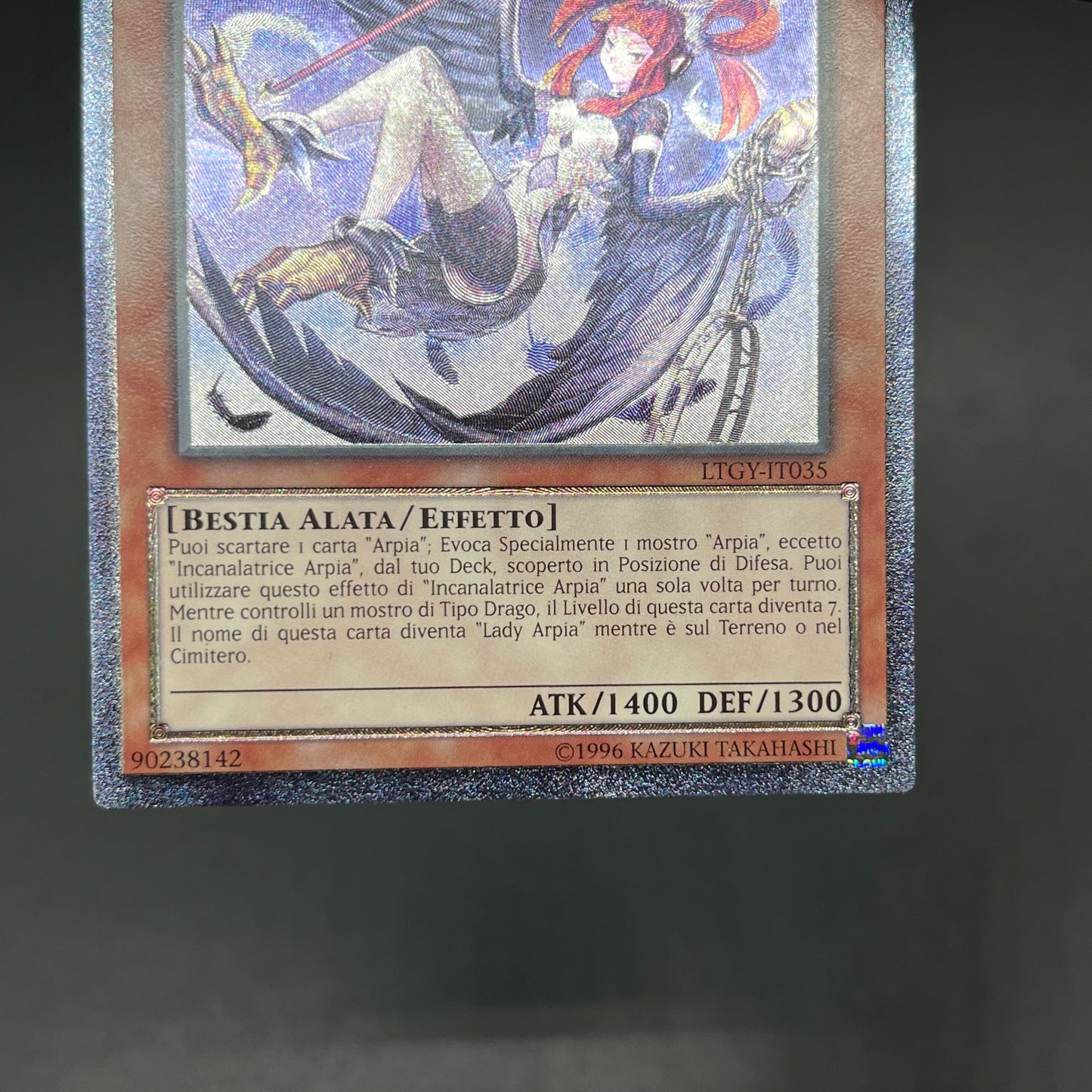 遊戯王　ハーピィ・チャネラー/レリーフ/イタリア語/EU版