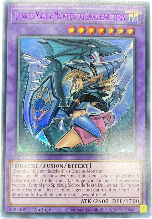 遊戯王　竜騎士ブラック・マジシャン・ガール/ウルトラ（紫文字）/ドイツ語/1st